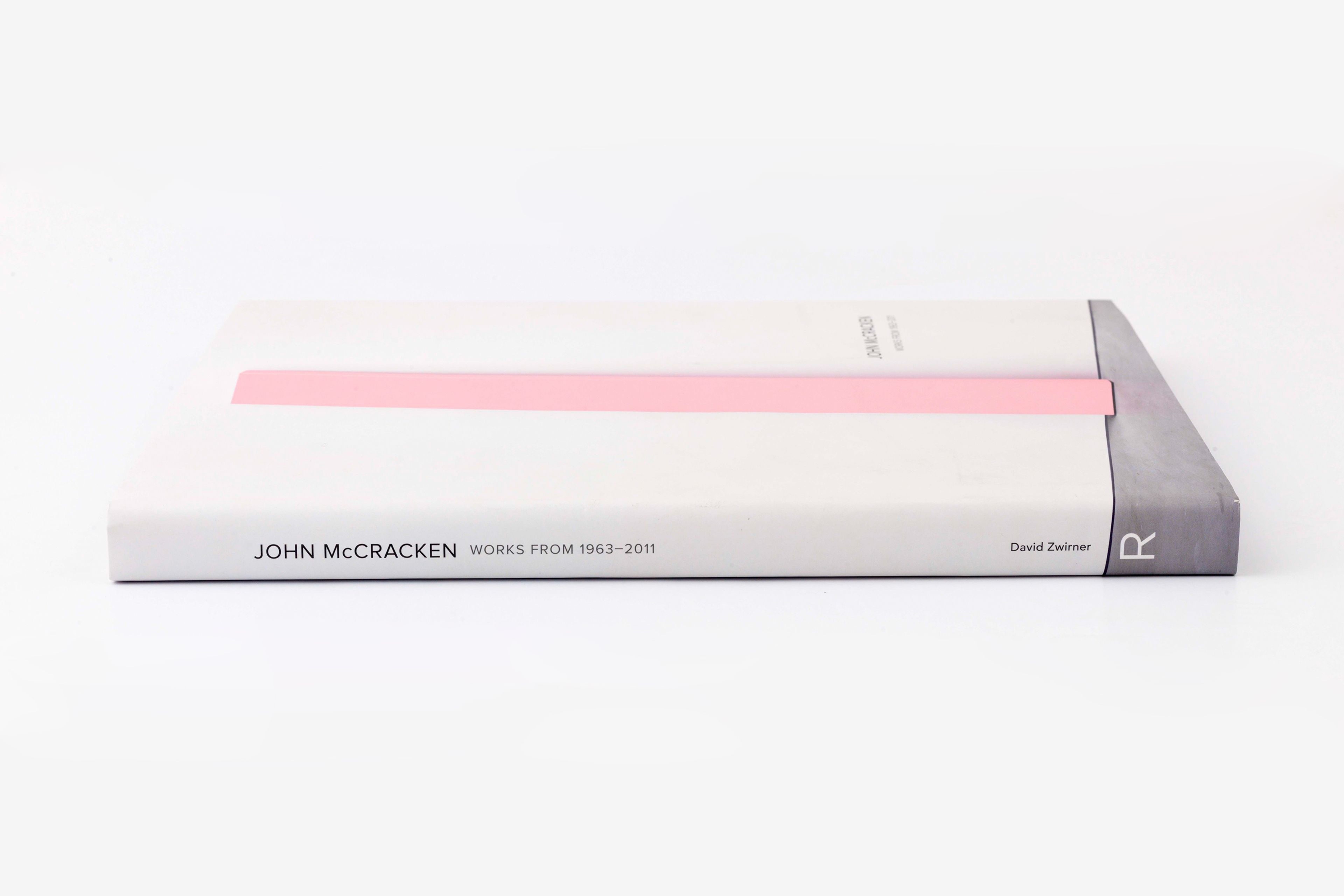 The cover of John McCracken: Works from 1963-2011, published by David Zwirner Books / Radius Books, 2014.