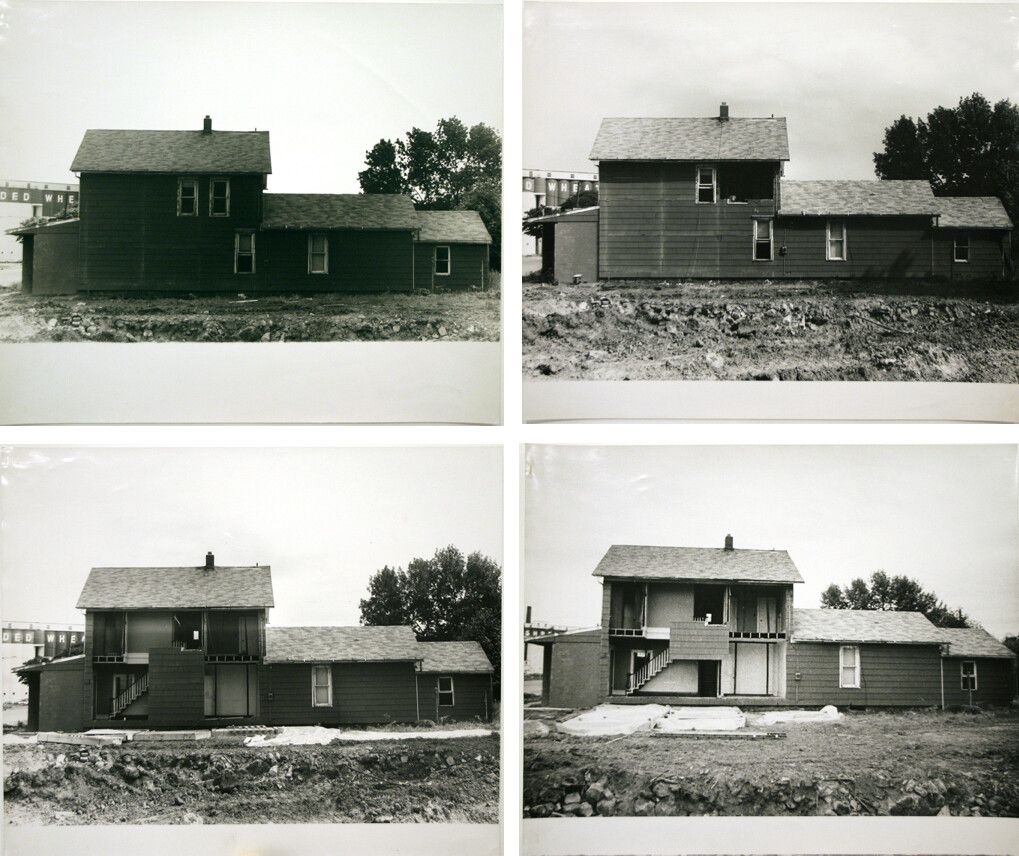 A photograph by Gordon Matta-Clark, titled Bingo, dated 1974.