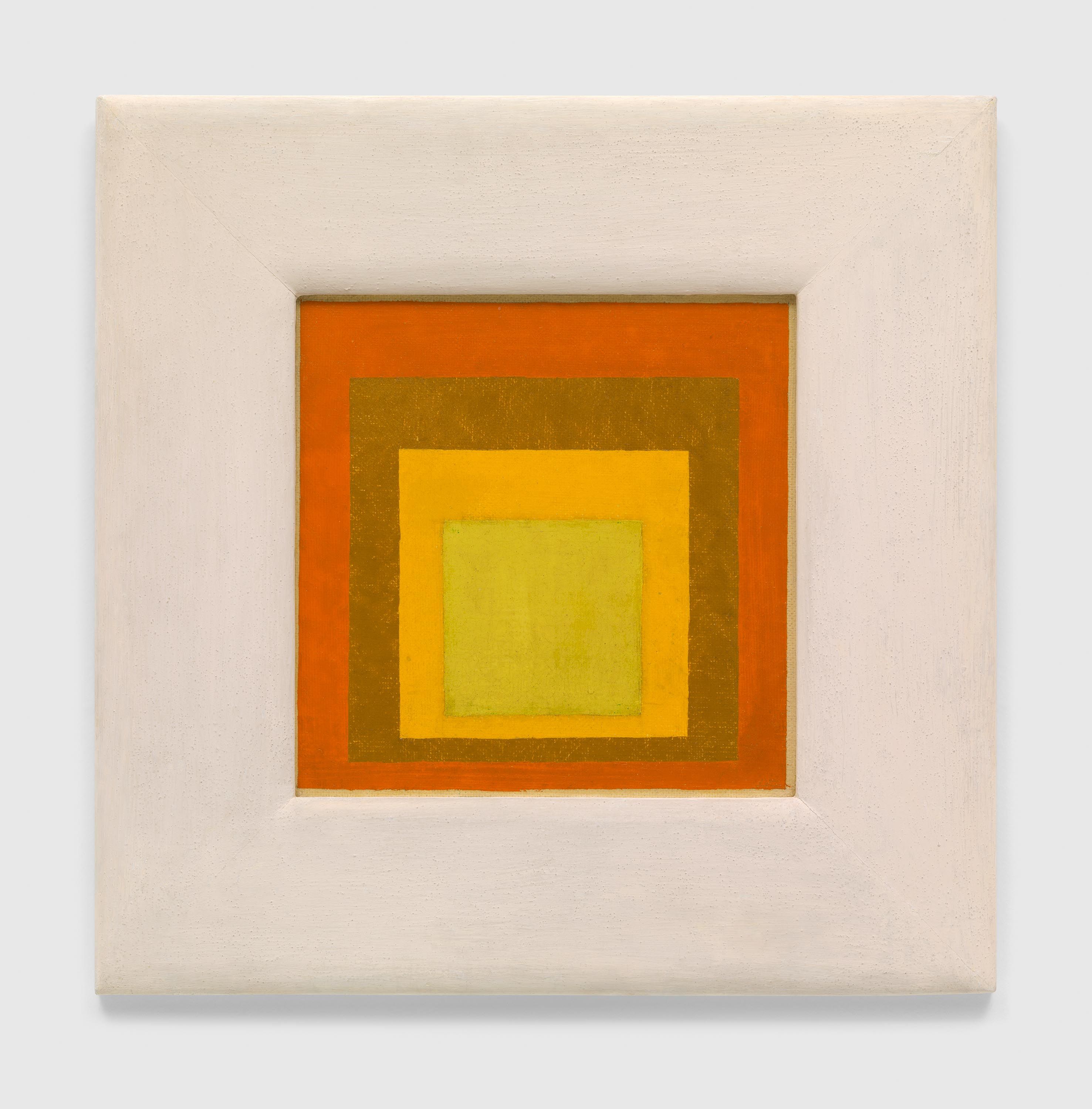 A painting by Josef Albers, titled Study to Homage to the Square, dated 1954.