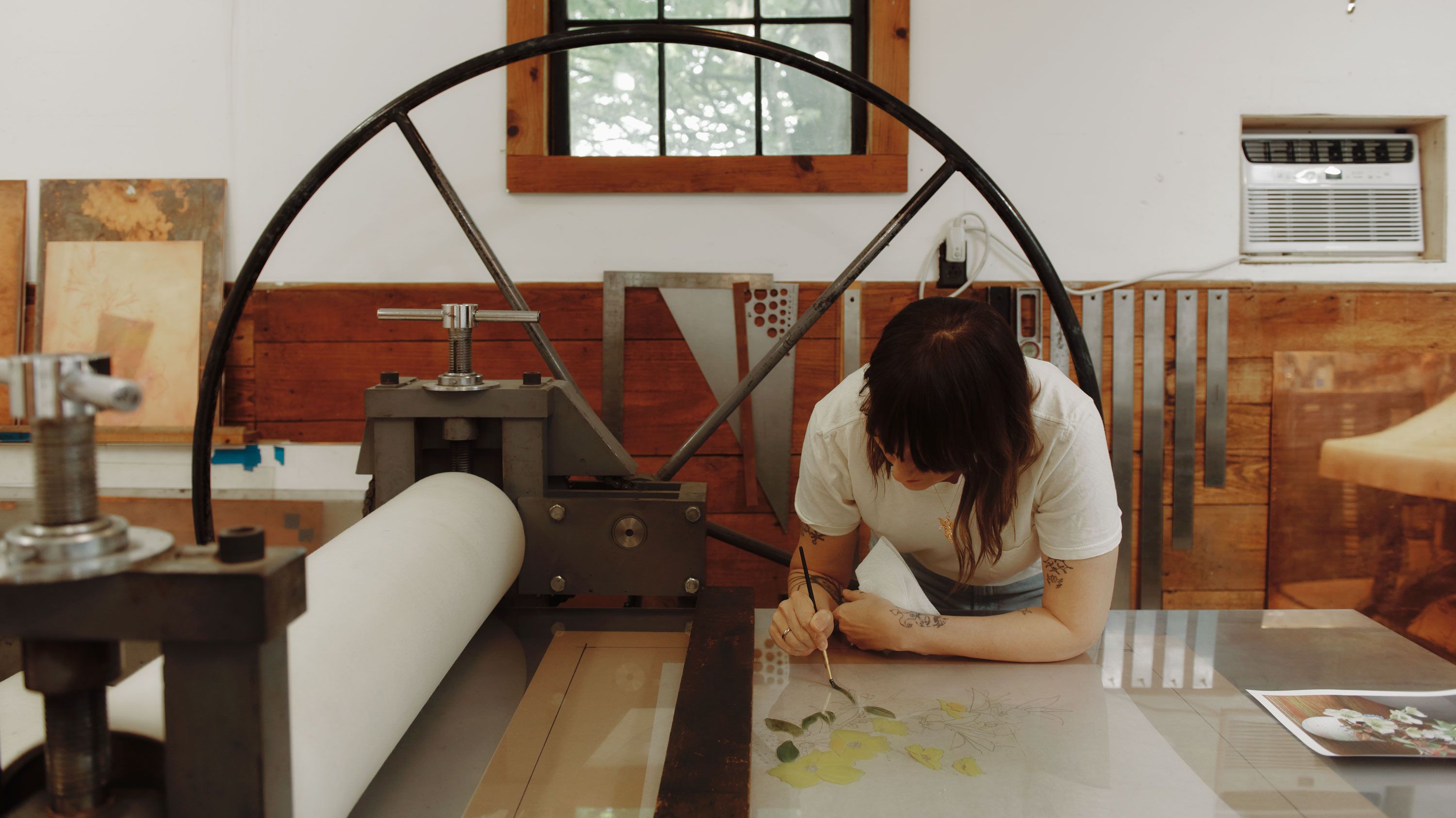 Hayley Barker's studio