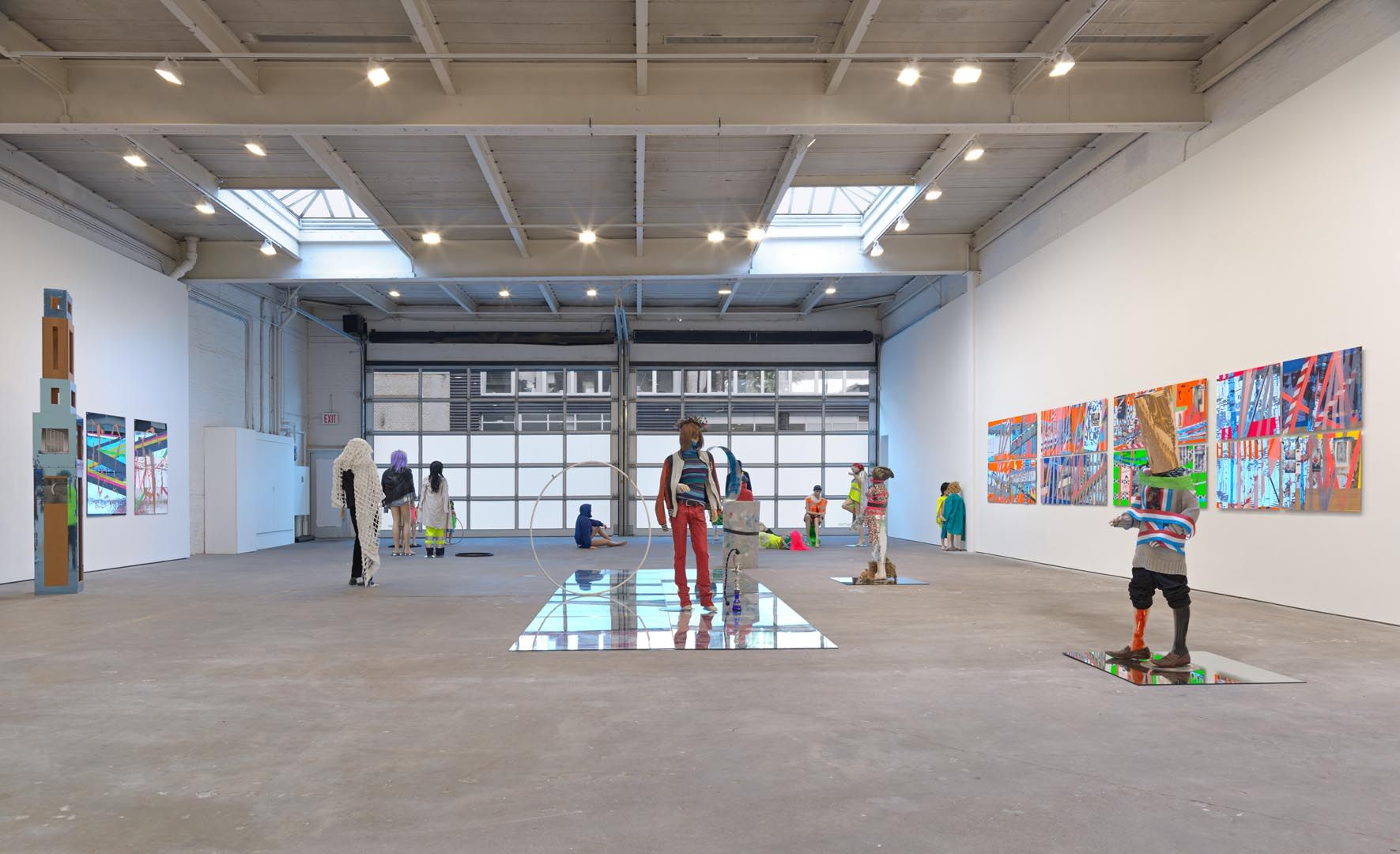 An installation view of the exhibition Isa Genzken, at David Zwirner New York, dated 2015.