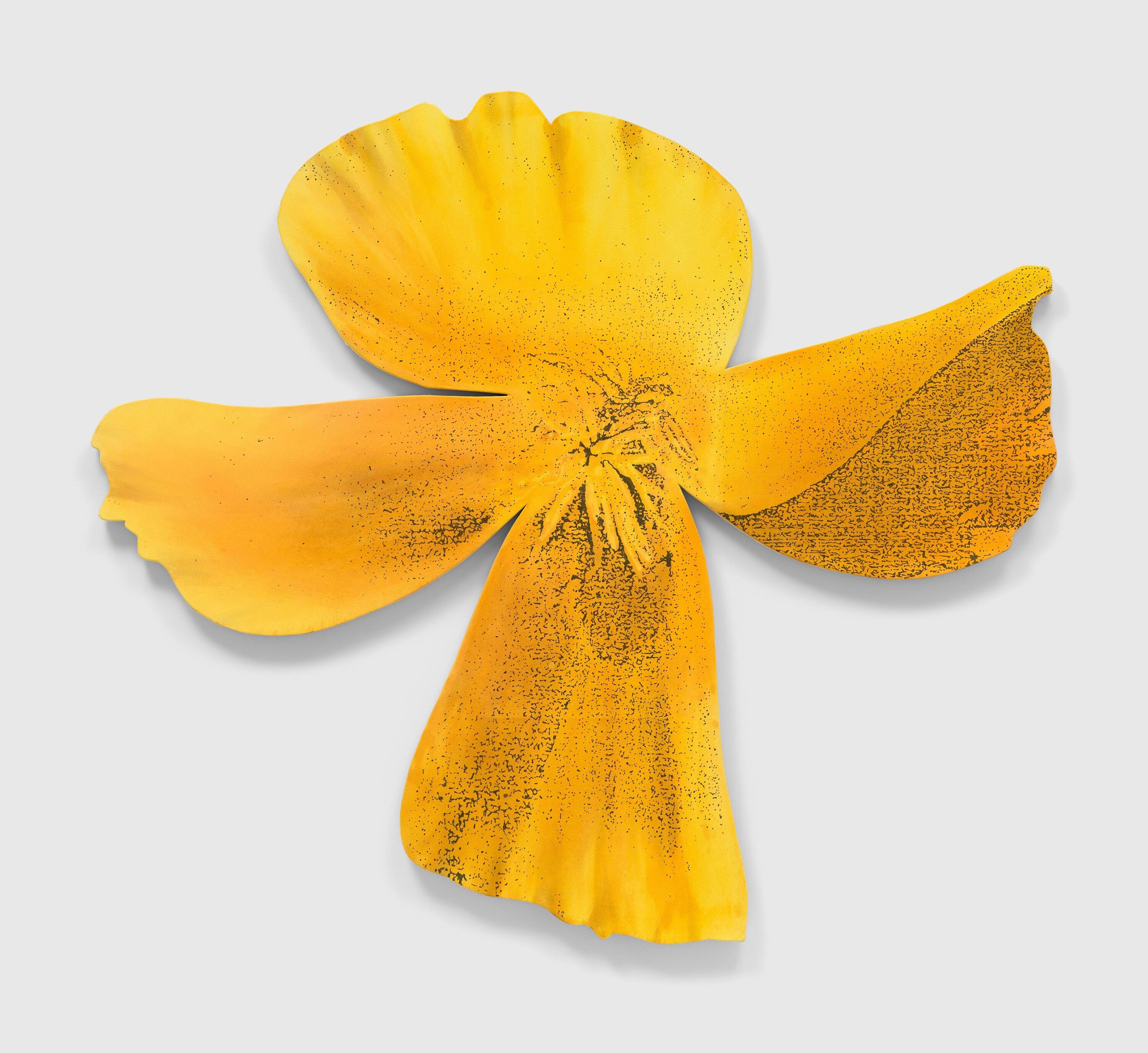A painting by Nate Lowman, titled Angel Poppy, dated 2016.