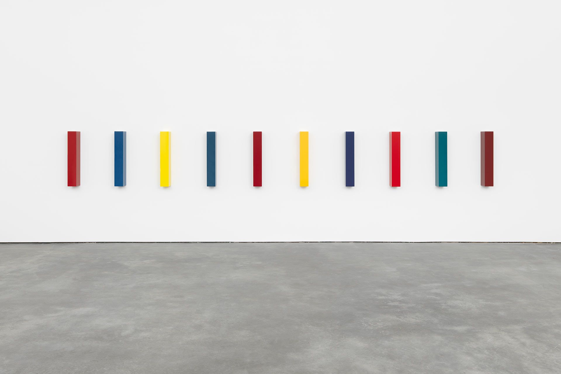 A sculpture by John McCracken, titled Light, dated 2003.