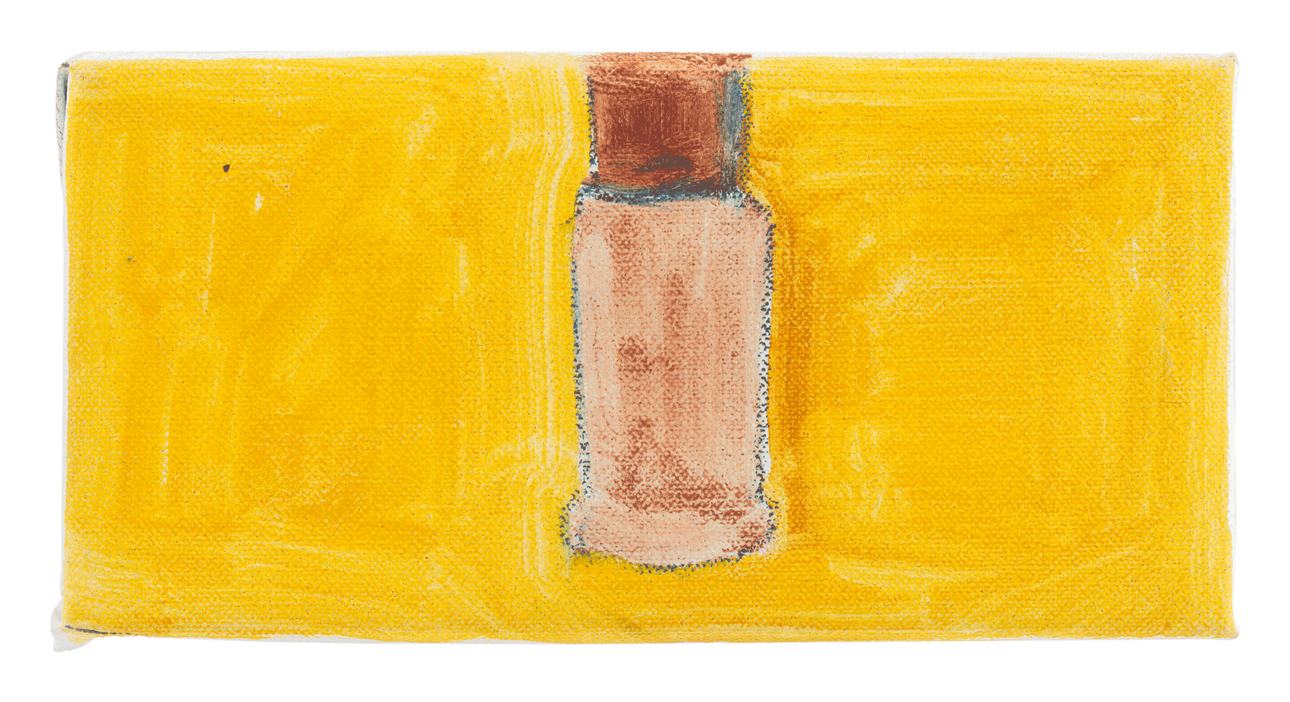 An oil painting on canvas mounted on wood panel by Raoul De Keyser, titled Under, dated 2012.