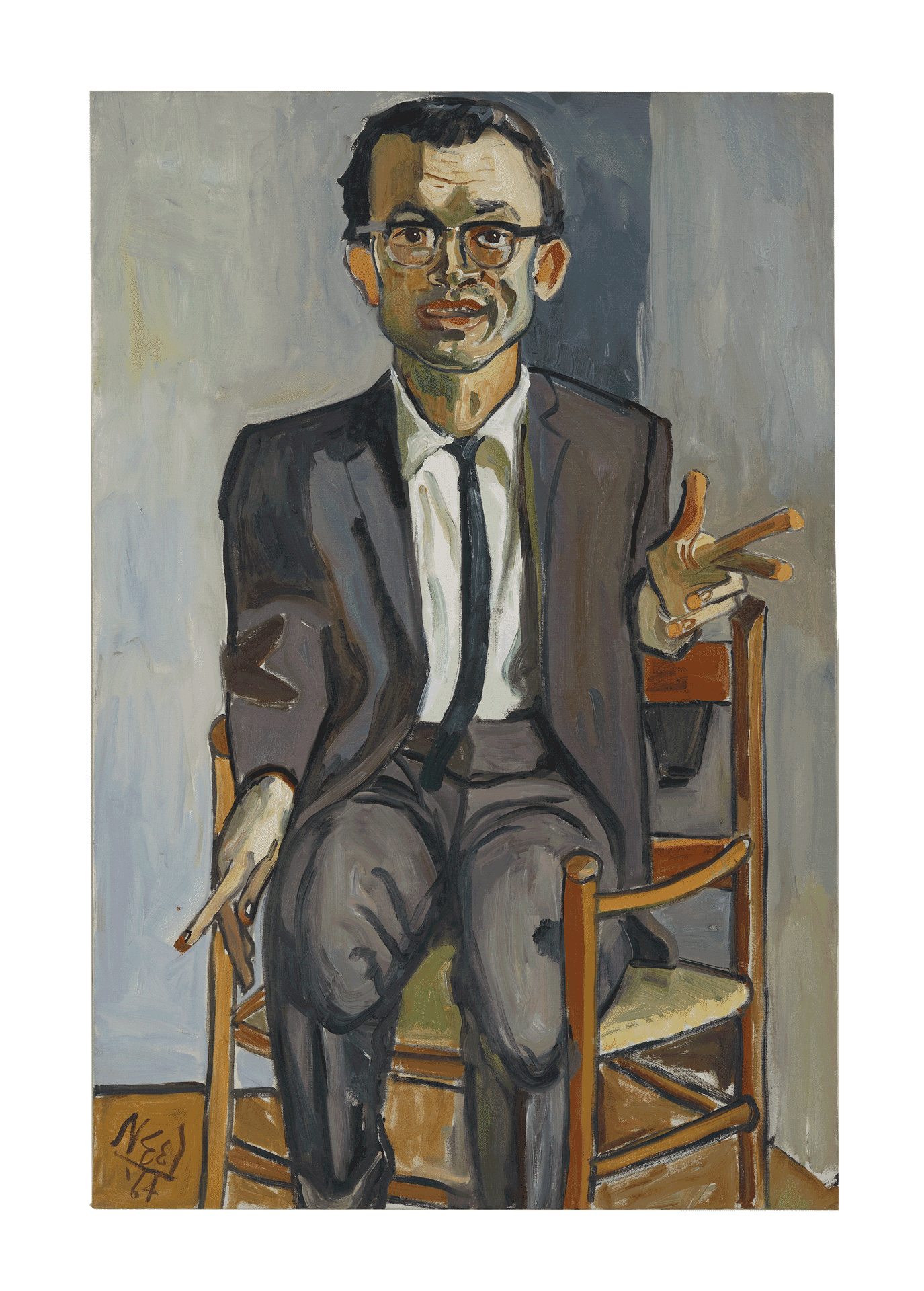 A painting by Alice Neel, titled Sherry Speeth, dated 1964.