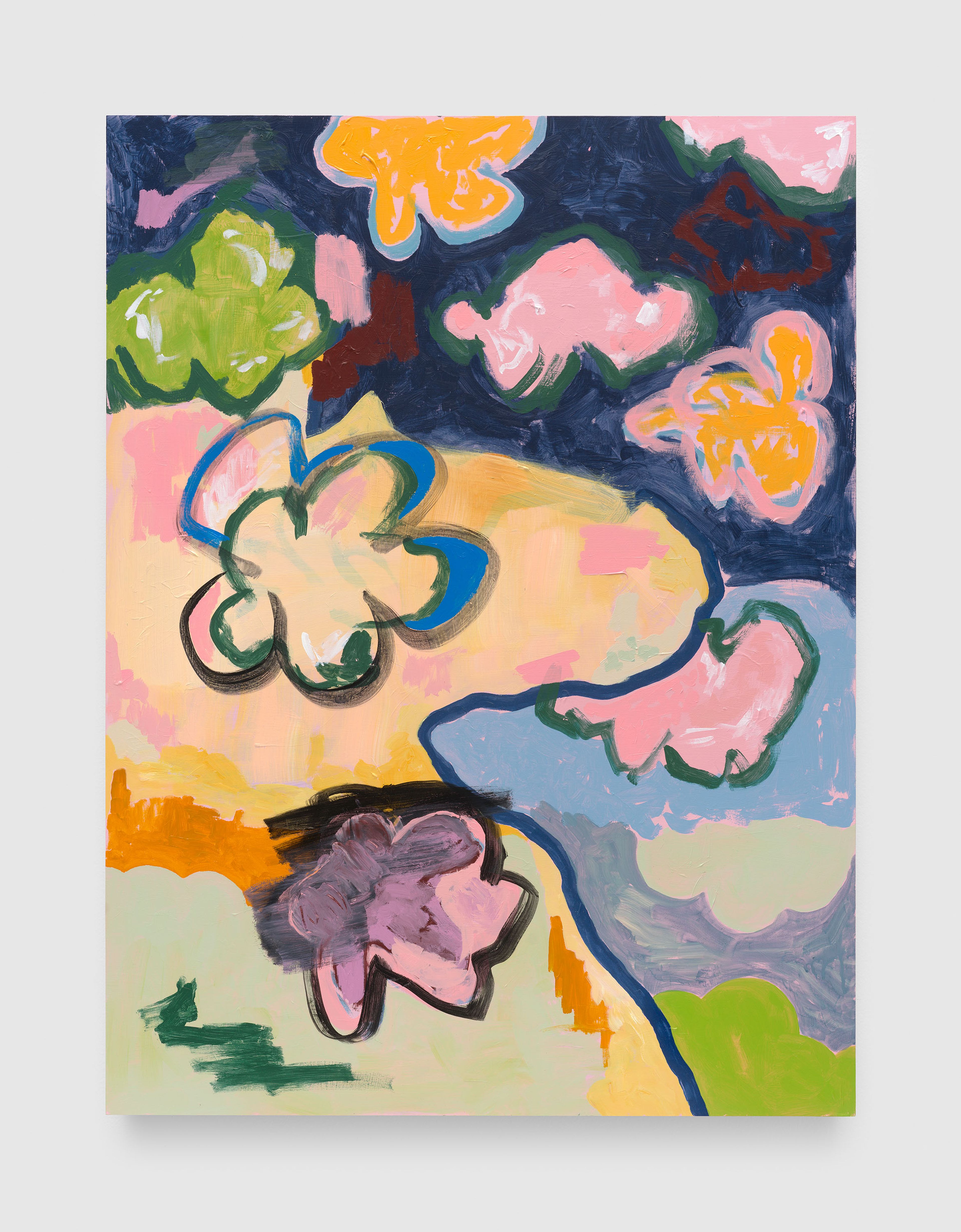 A painting by EJ Hill, titled a lilting, dated 2025.