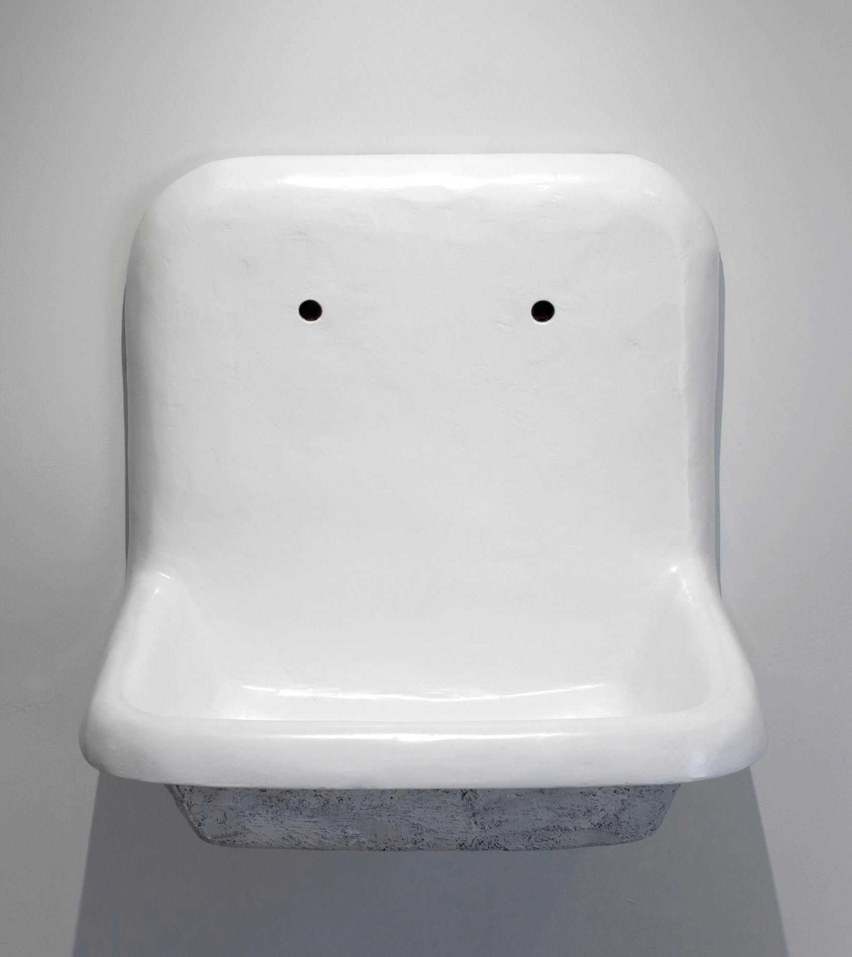 An untitled sculpture by Robert Gober, dated 1984 to 1988.