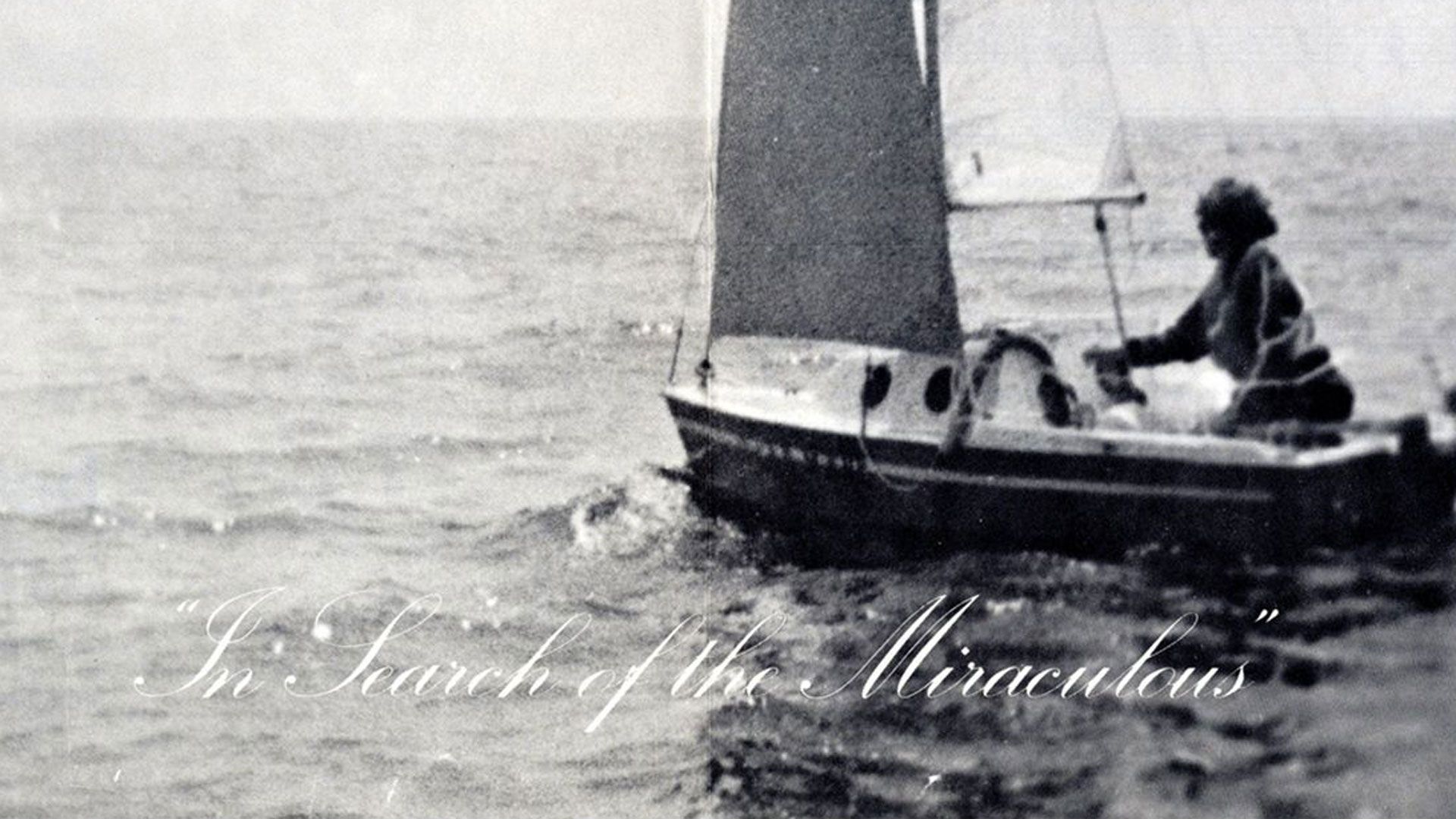 A detail of a print by Bas Jan Ader titled Bulletin 89: In Search of the Miraculous (Songs for the North Atlantic), dated 1975.