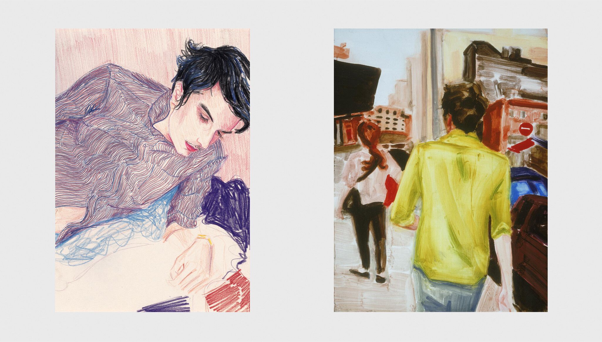 Two works by Elizabeth Peyton