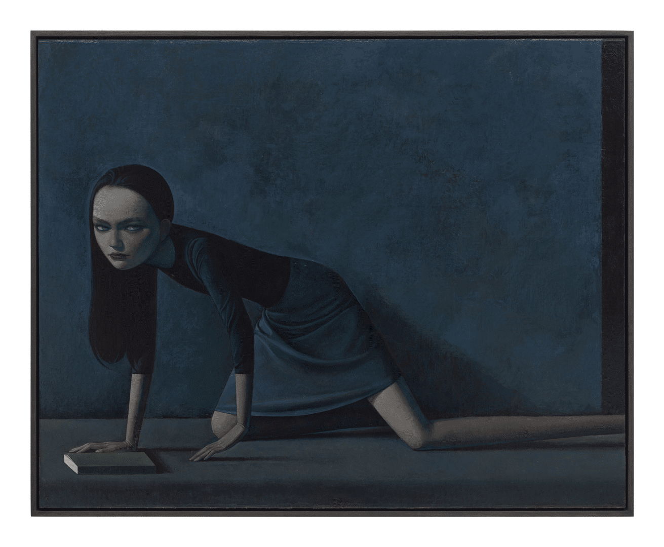 A painting by Liu Ye, titled Banned Book No. 5 (Balthus Variation), dated 2019 to 2020.