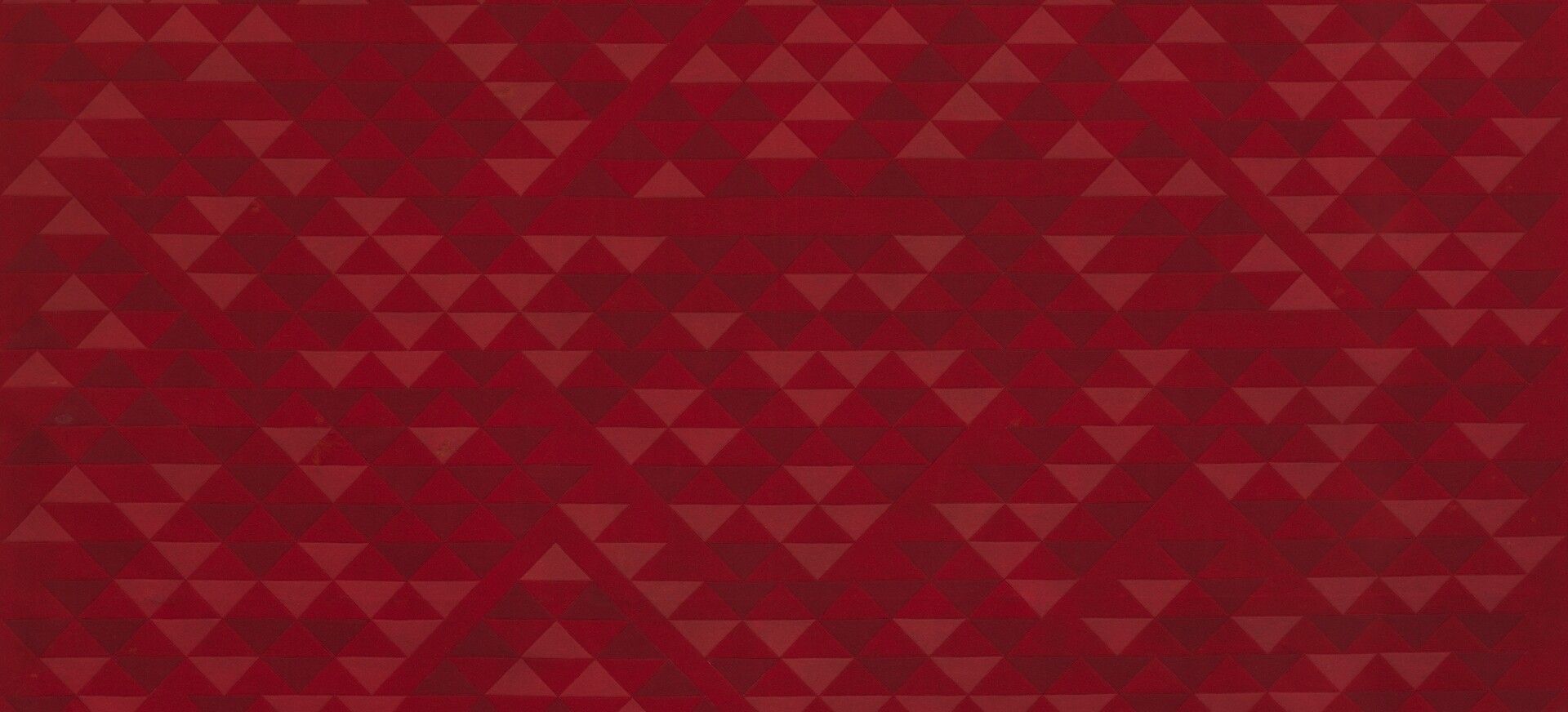 A detail of a painting by Anni Albers titled Camino Real dated 1968