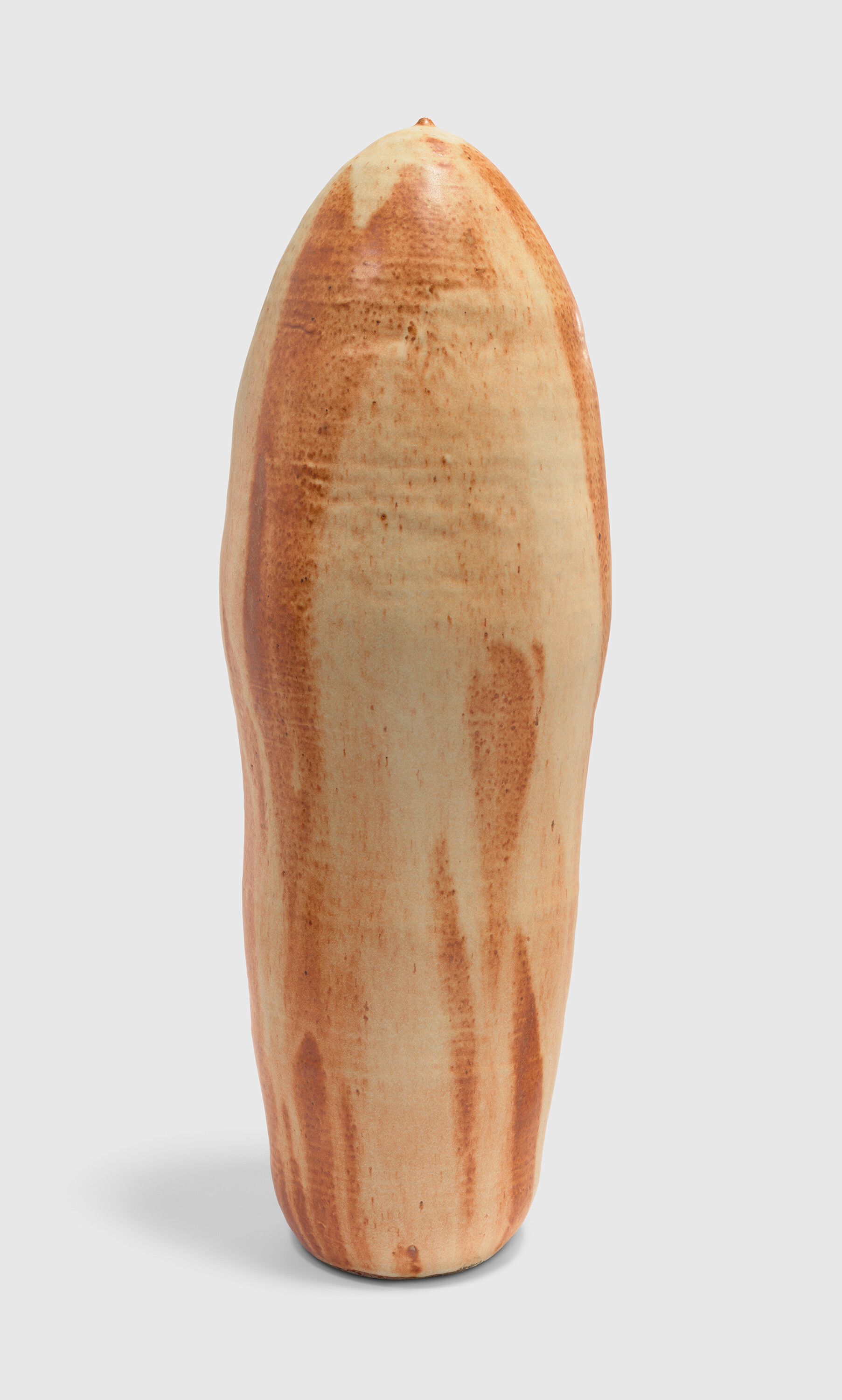 A sculpture by Toshiko Takaezu, titled Closed Form, circa 2002.