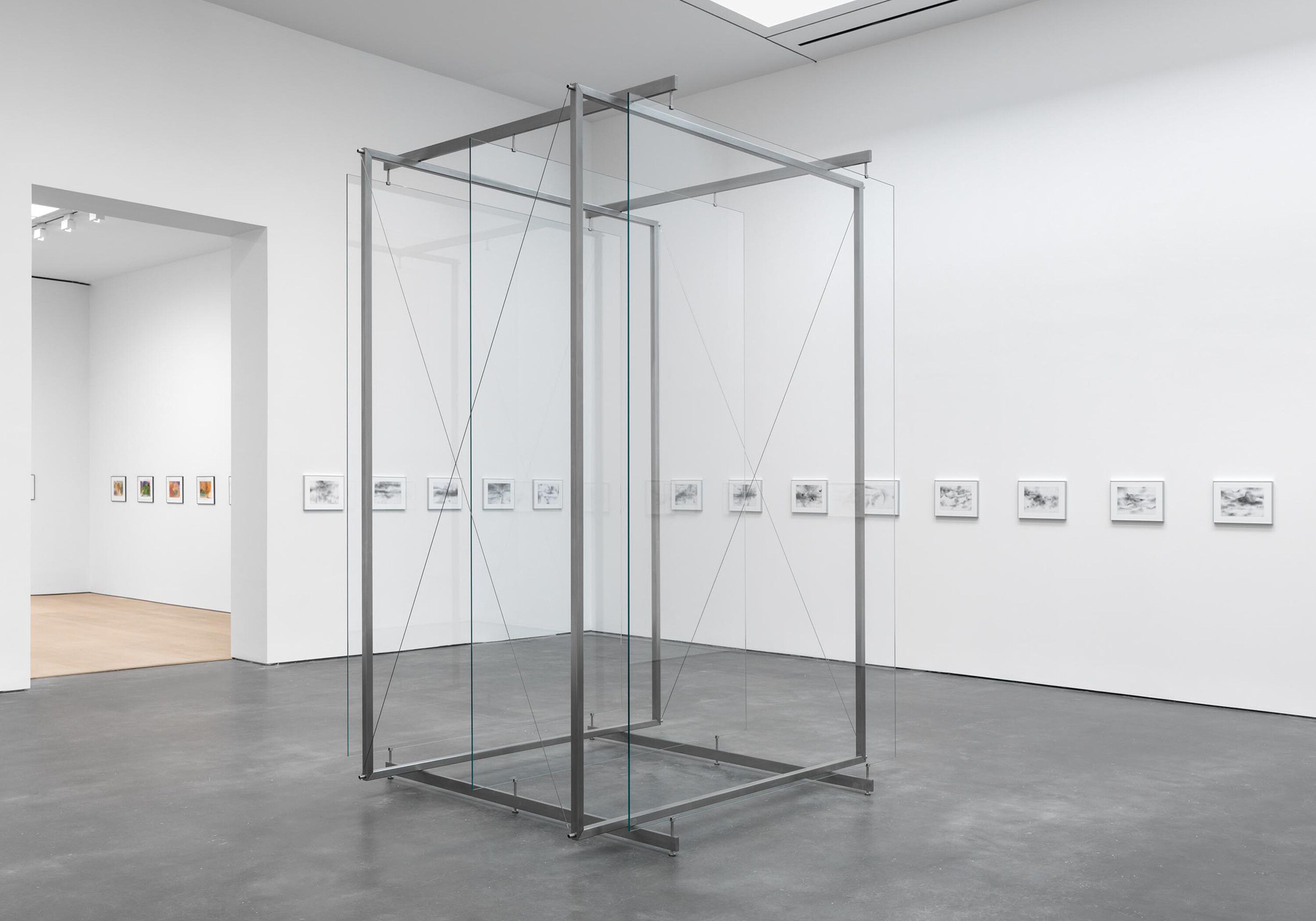 A sculpture by Gerhard Richter, titled 3 Scheiben (3 Panes of Glass), dated 2023.