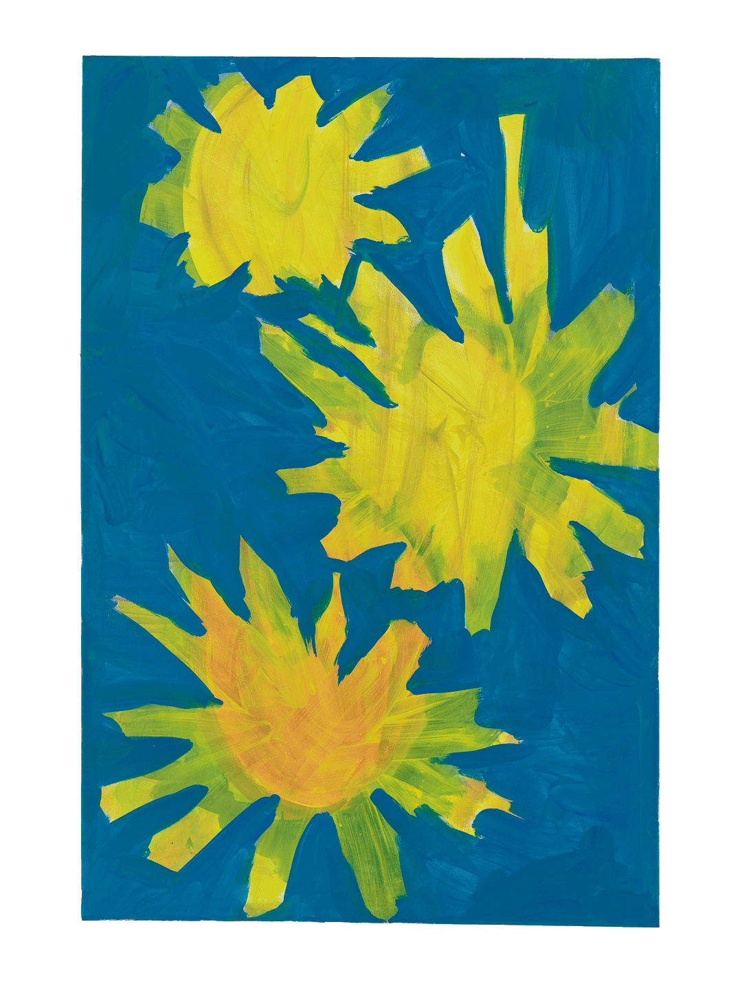 A painting by Tamuna Sirbiladze, titled Andy's Hair, dated 2014.