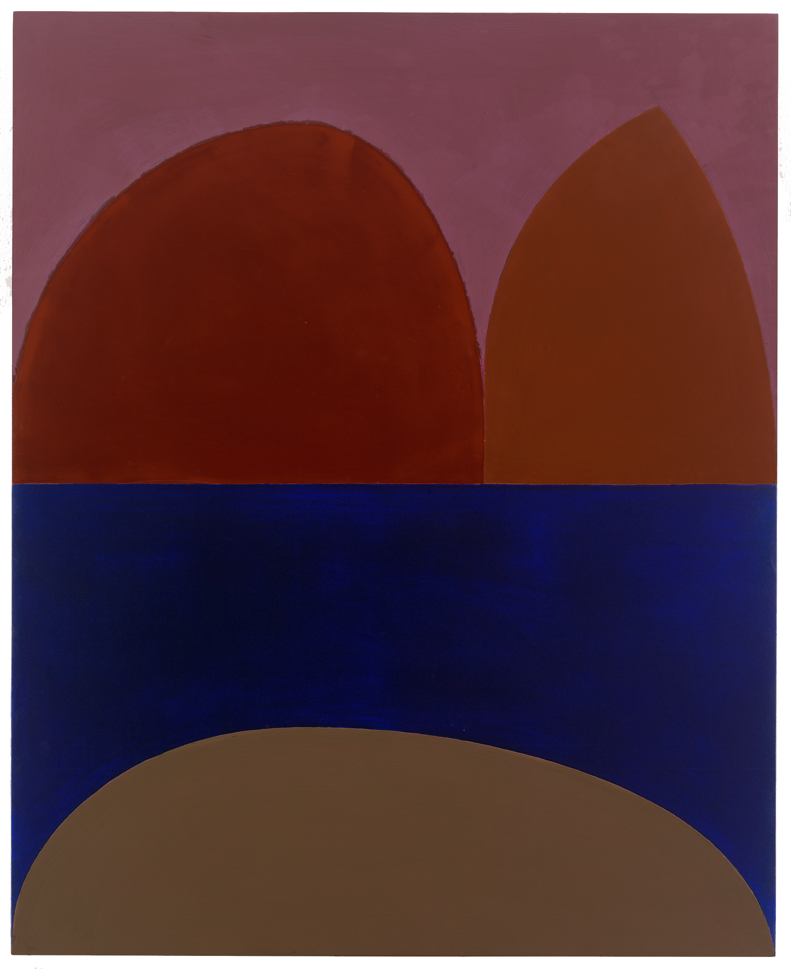 A painting by Suzan Frecon, titled cathedral series, variation 5, dated 2009.