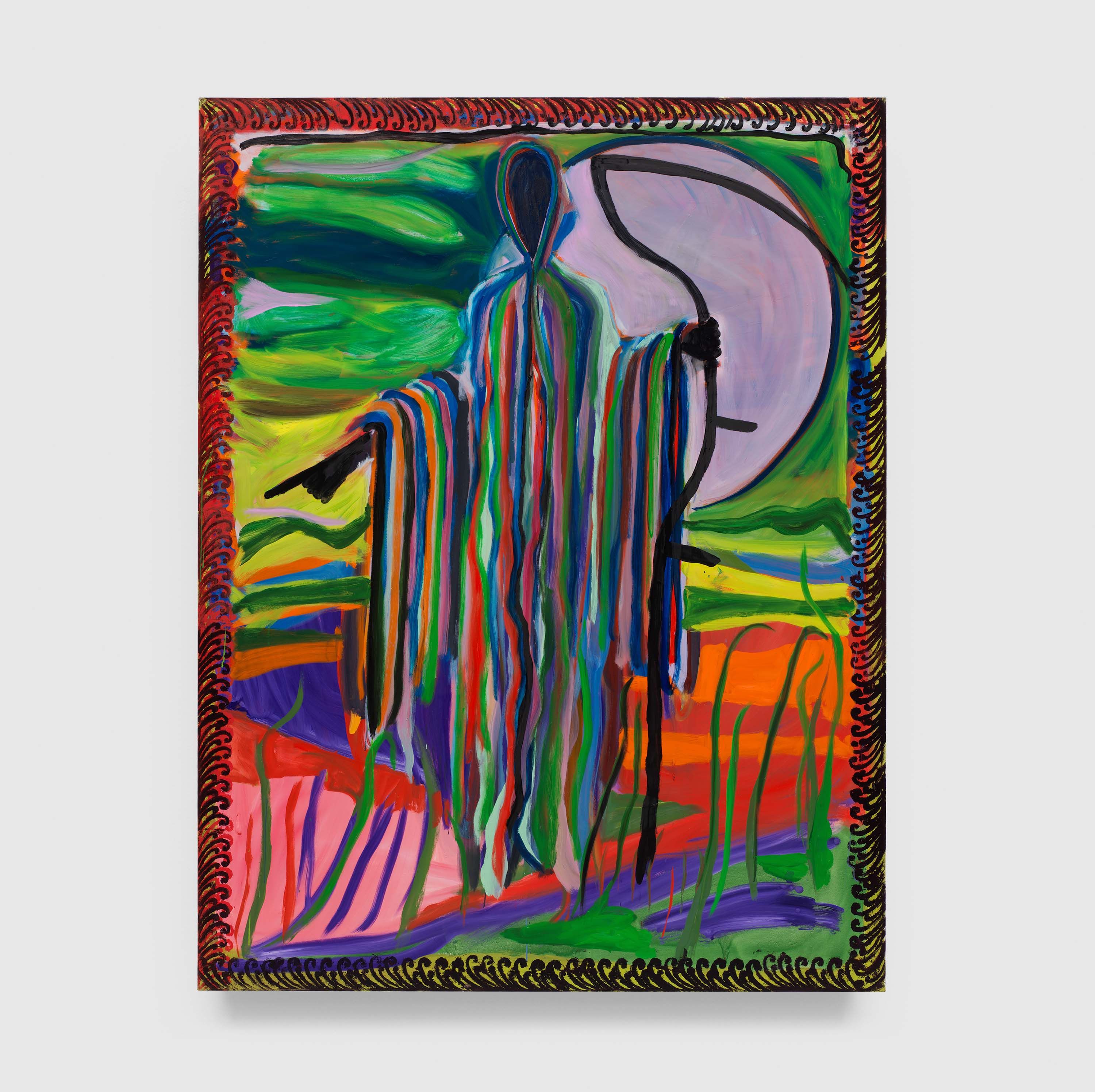 A painting by Josh Smith, titled Clear Message, dated 2019.