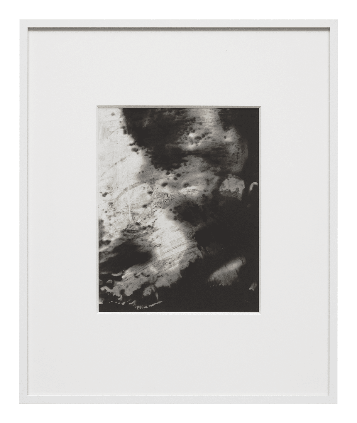 A chemigram on chromogenic paper by James Welling, titled Chemical, dated 2015.
