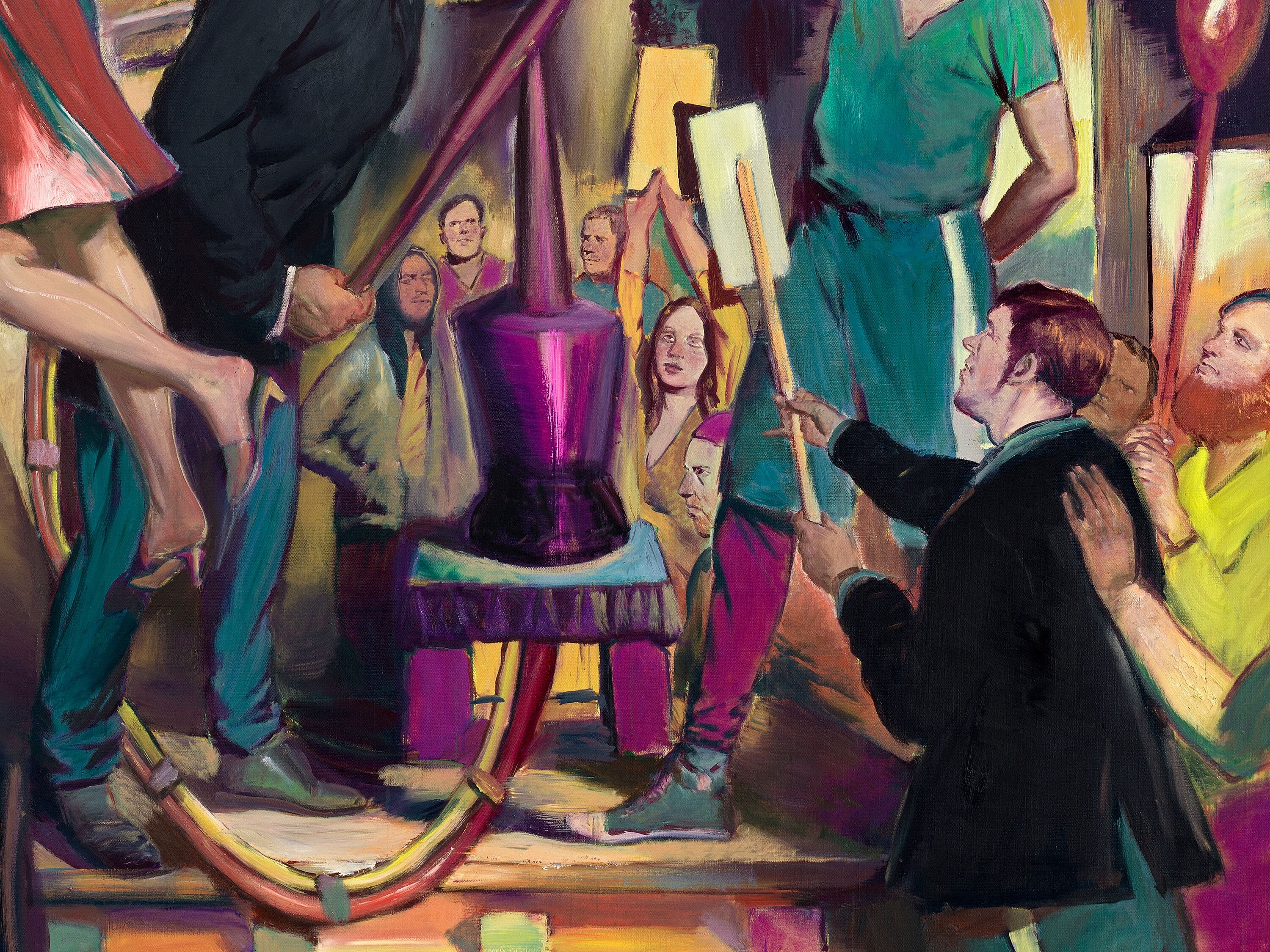Detail from the work Die Pumpe, dated 2021