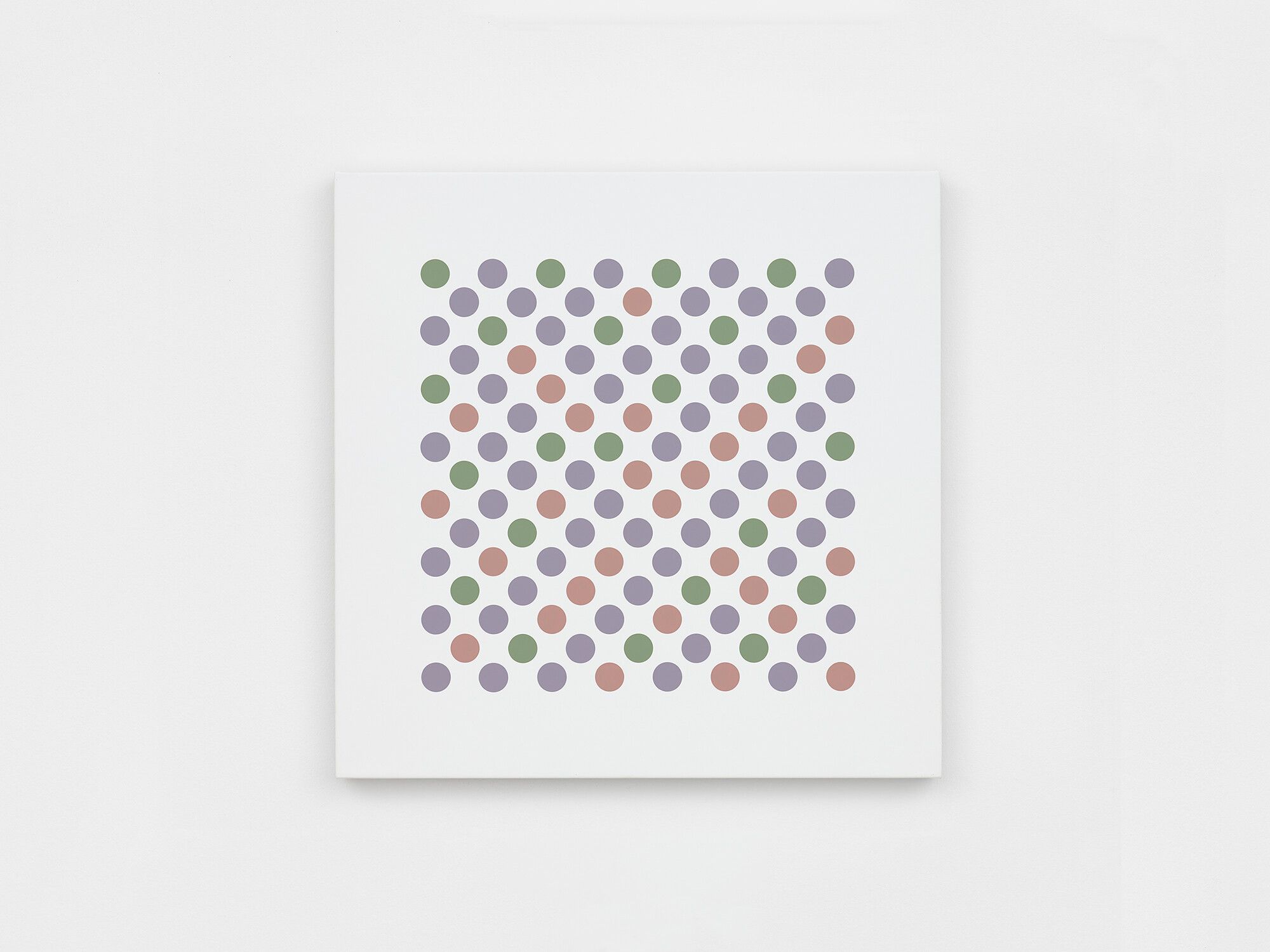 A painting by Bridget Riley, titled Study for Measure for Measure 3, dated 2016.