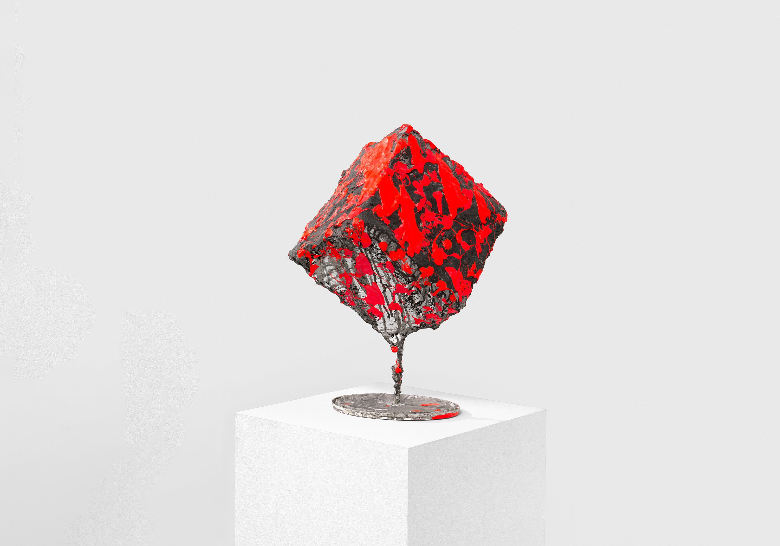 An untitled sculpture by Franz West, dated 1997.