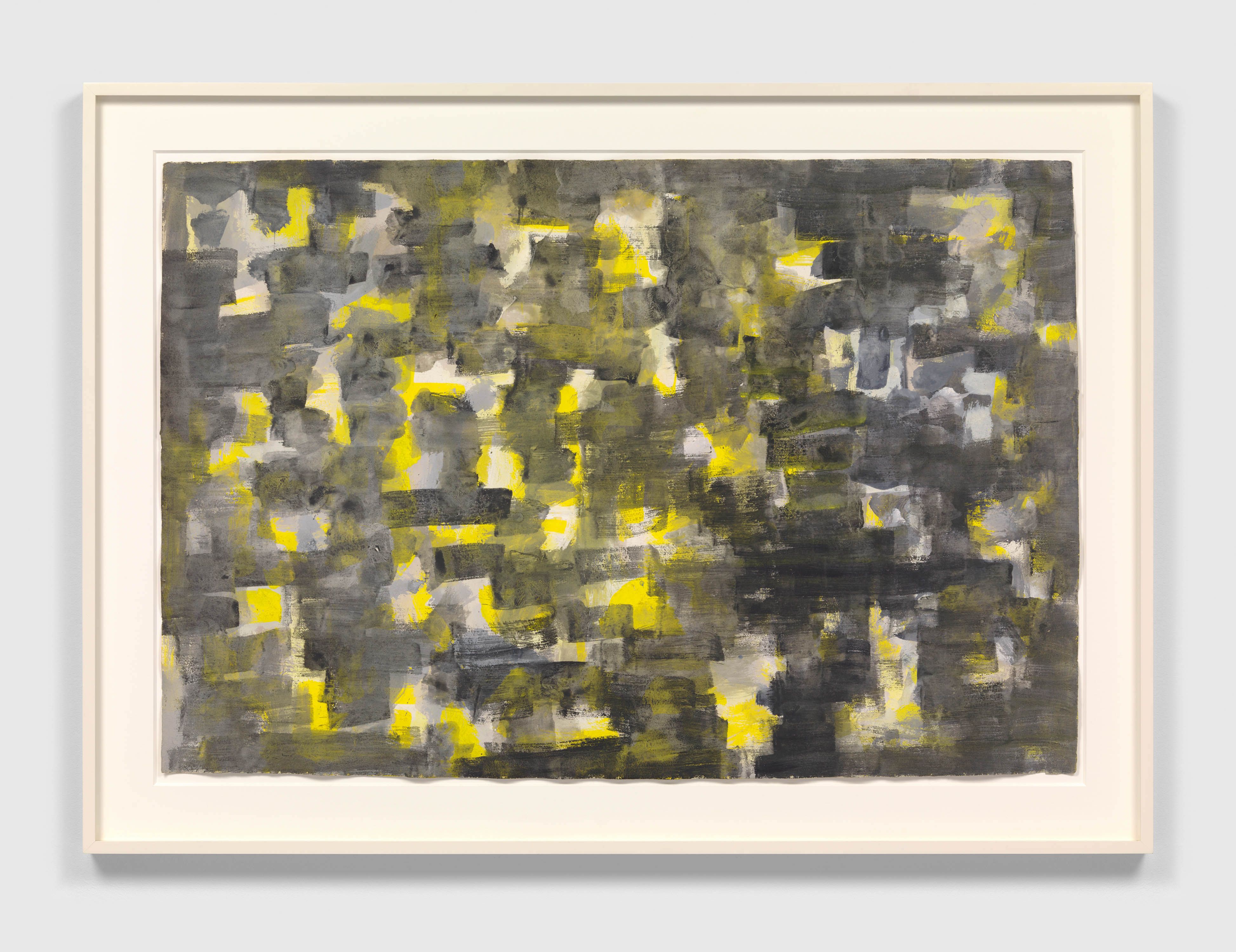 An untitled drawing by Ad Reinhardt, dated 1943.