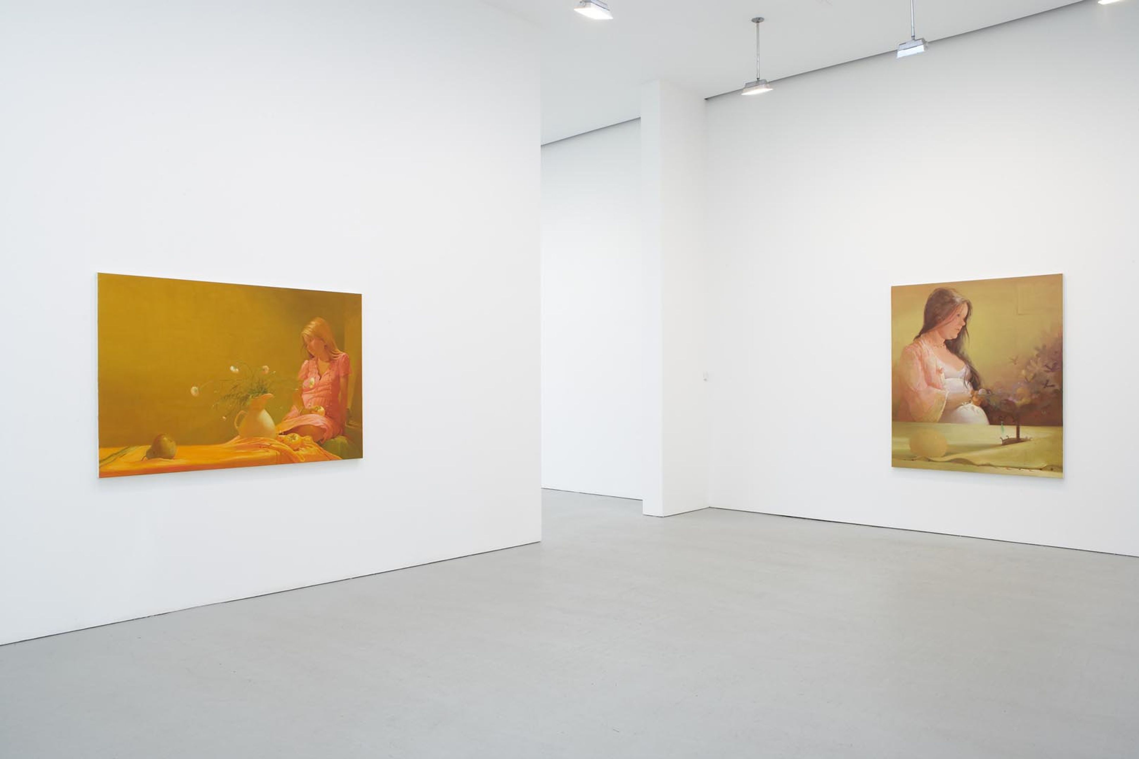 An installation view of the exhibition Lisa Yuskavage: New Work, at David Zwirner New York, dated 2006.