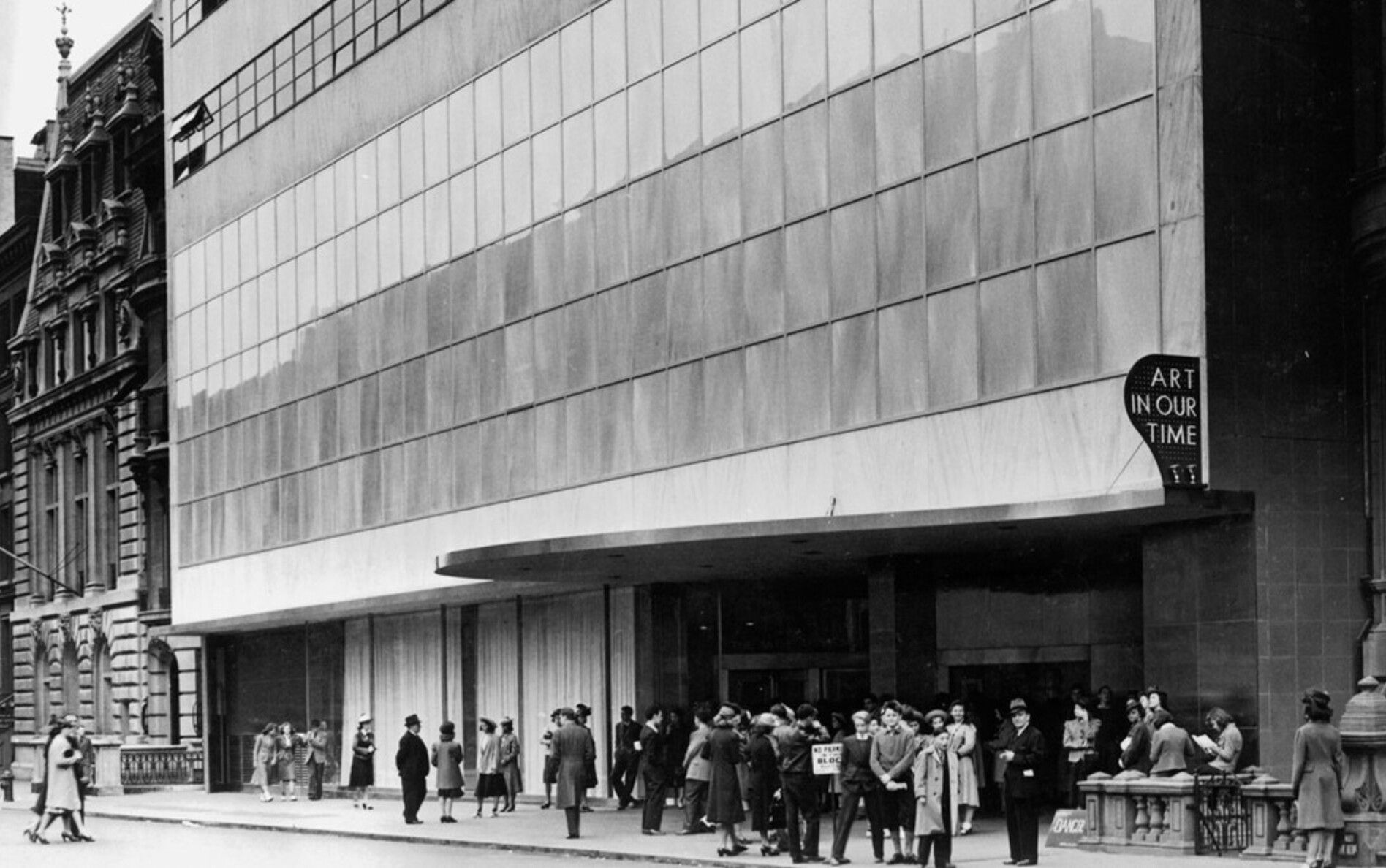 An Exterior view of The Museum of Modern Art, New York, dated 1939