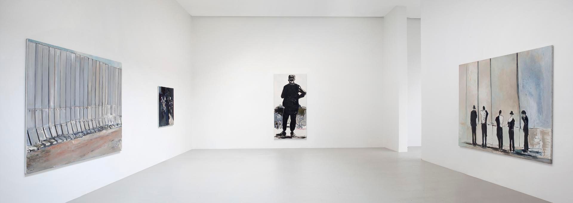 Installation view of the exhibition Marlene Dumas: Against the Wall, at David Zwirner in New York, dated 2010.