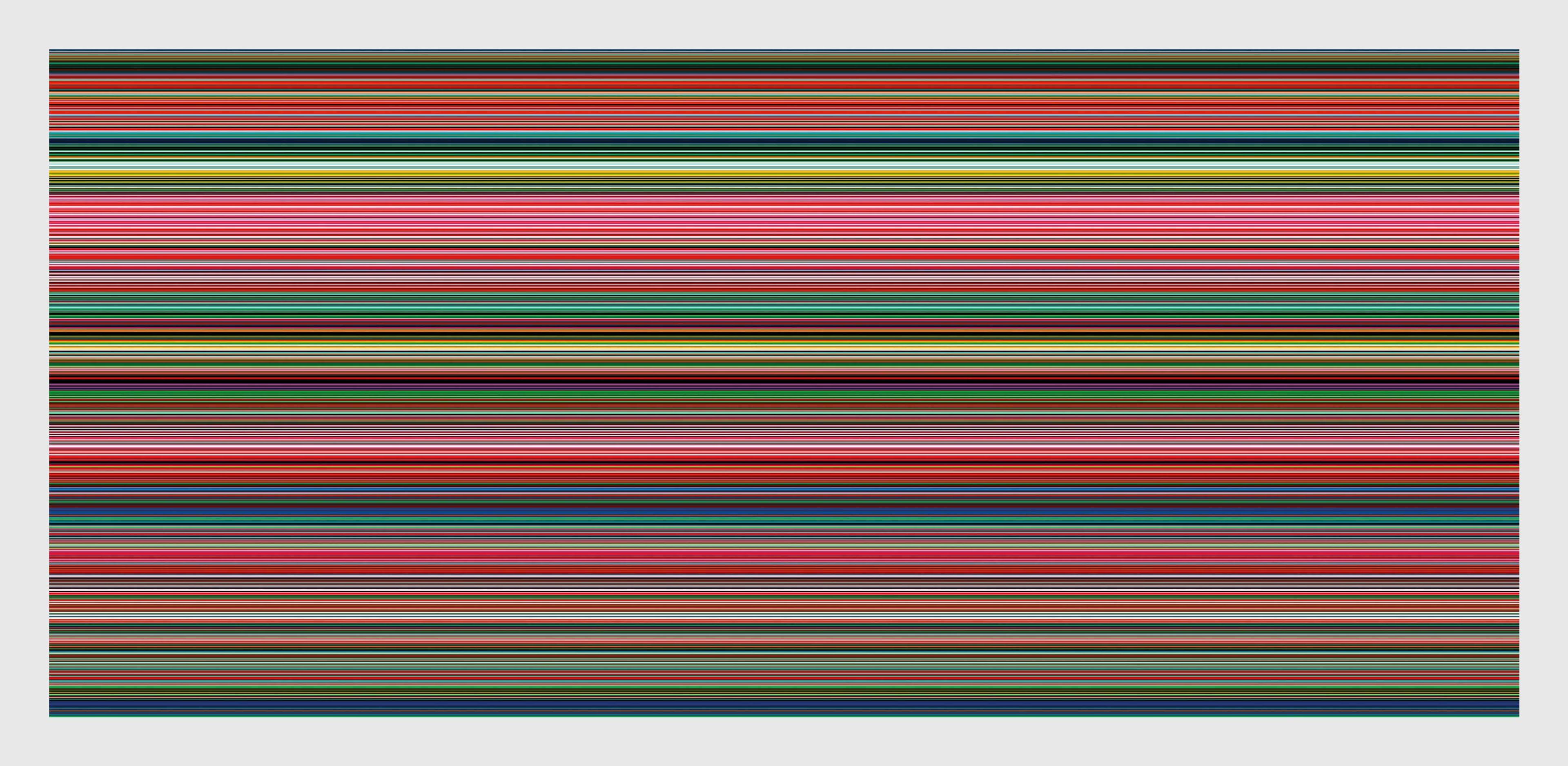 A painting by Gerhard Richter, titled Strip, dated 2011.