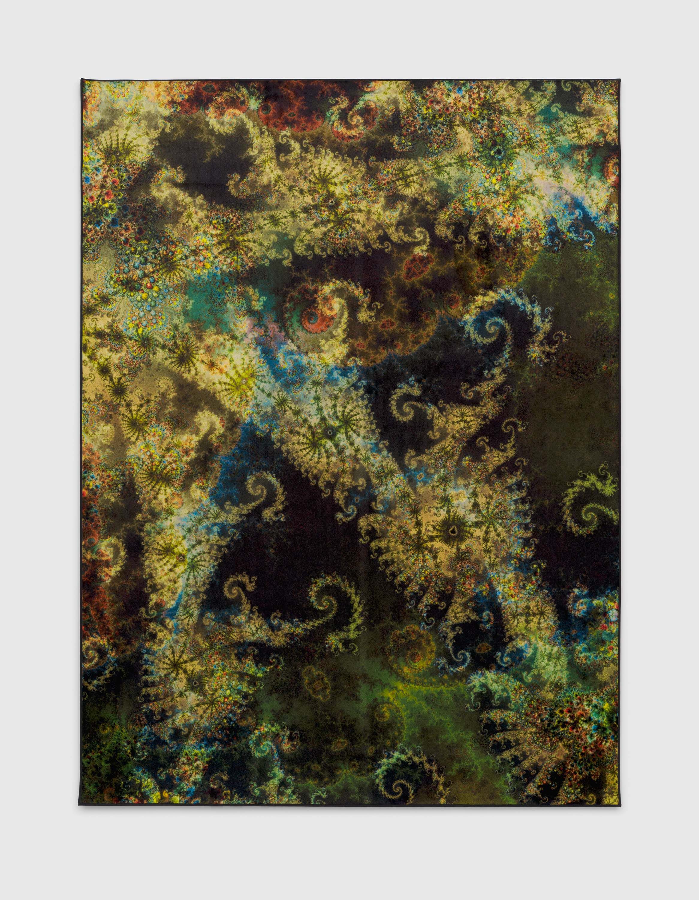 A Colaris print on velour carpet by Thomas Ruff, titled d.o.pe.09, dated 2022.