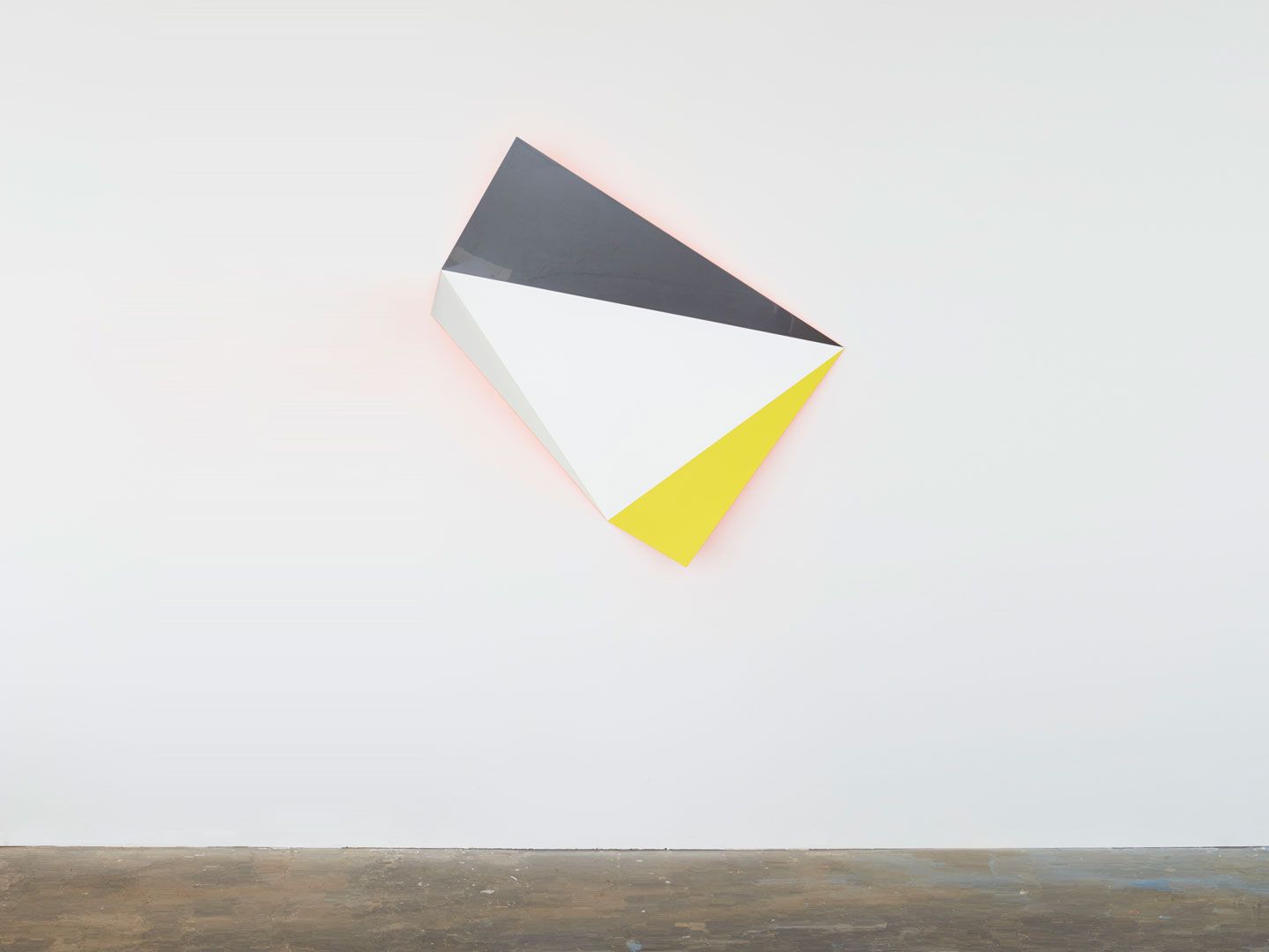 A sculpture by Rana Begum, titled No. 745 LFold, dated 2017.
