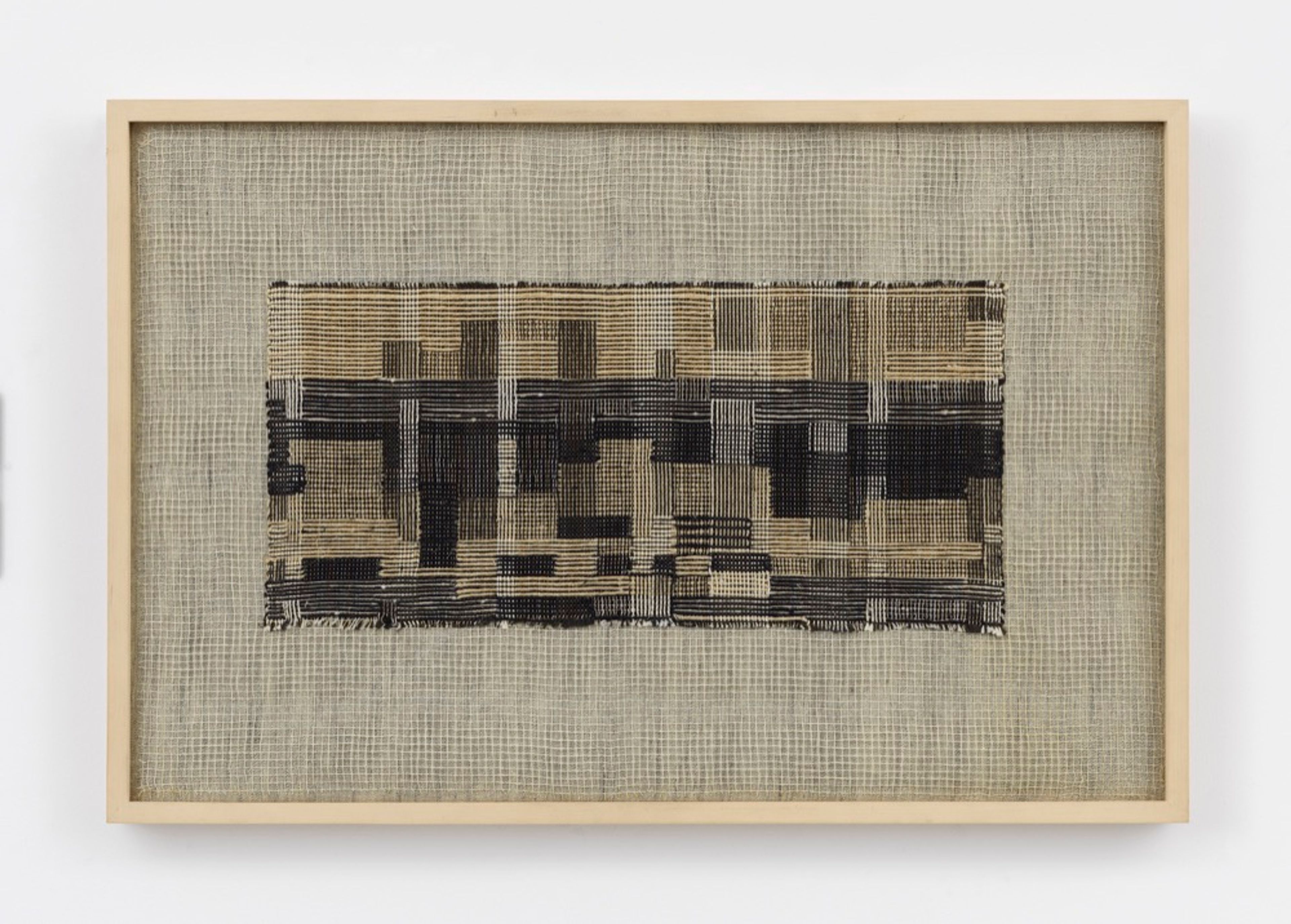 A work by Anni Albers, titled "City," dated 1949