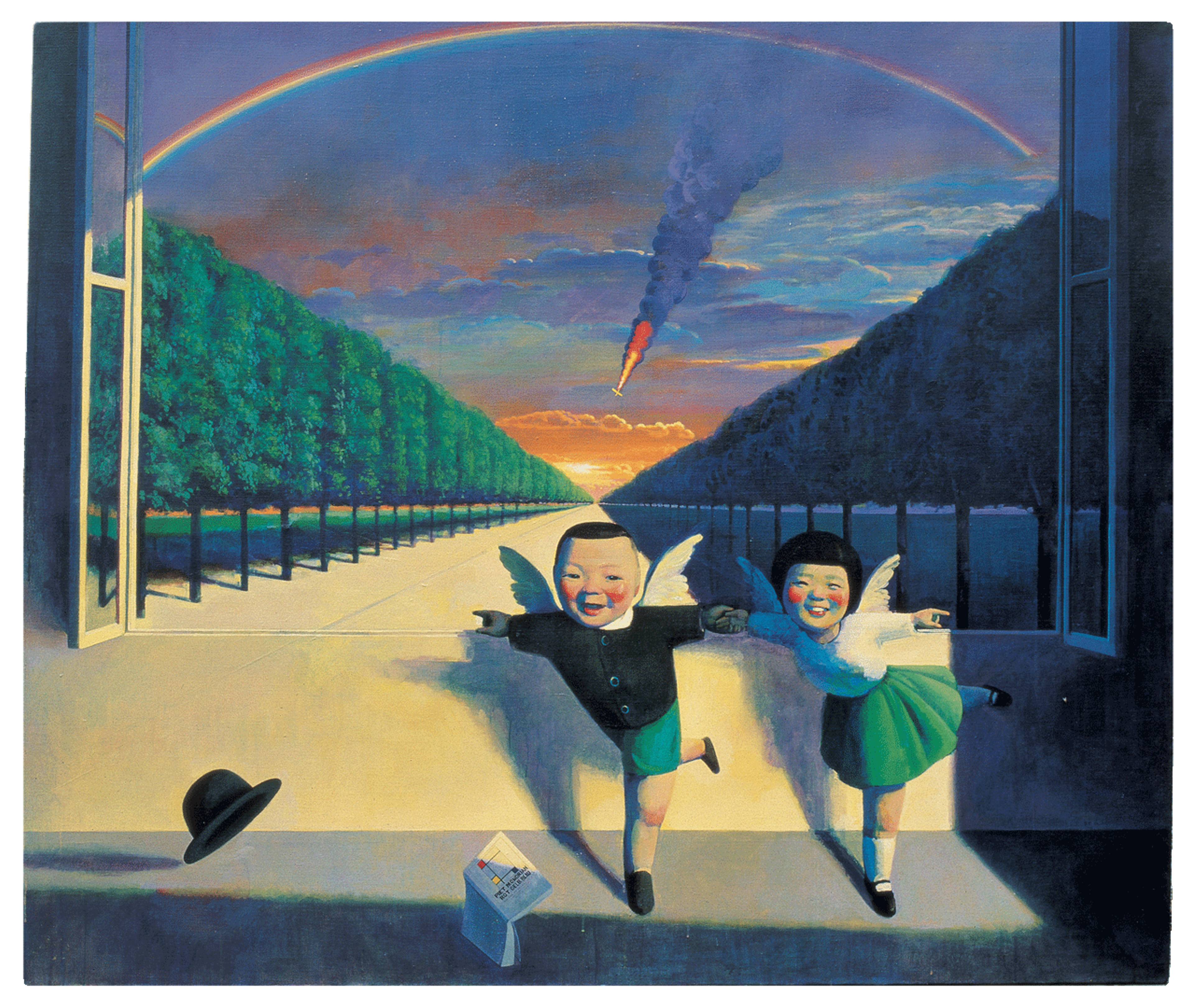 A painting by Liu Ye, titled Bright Road, dated 1995.