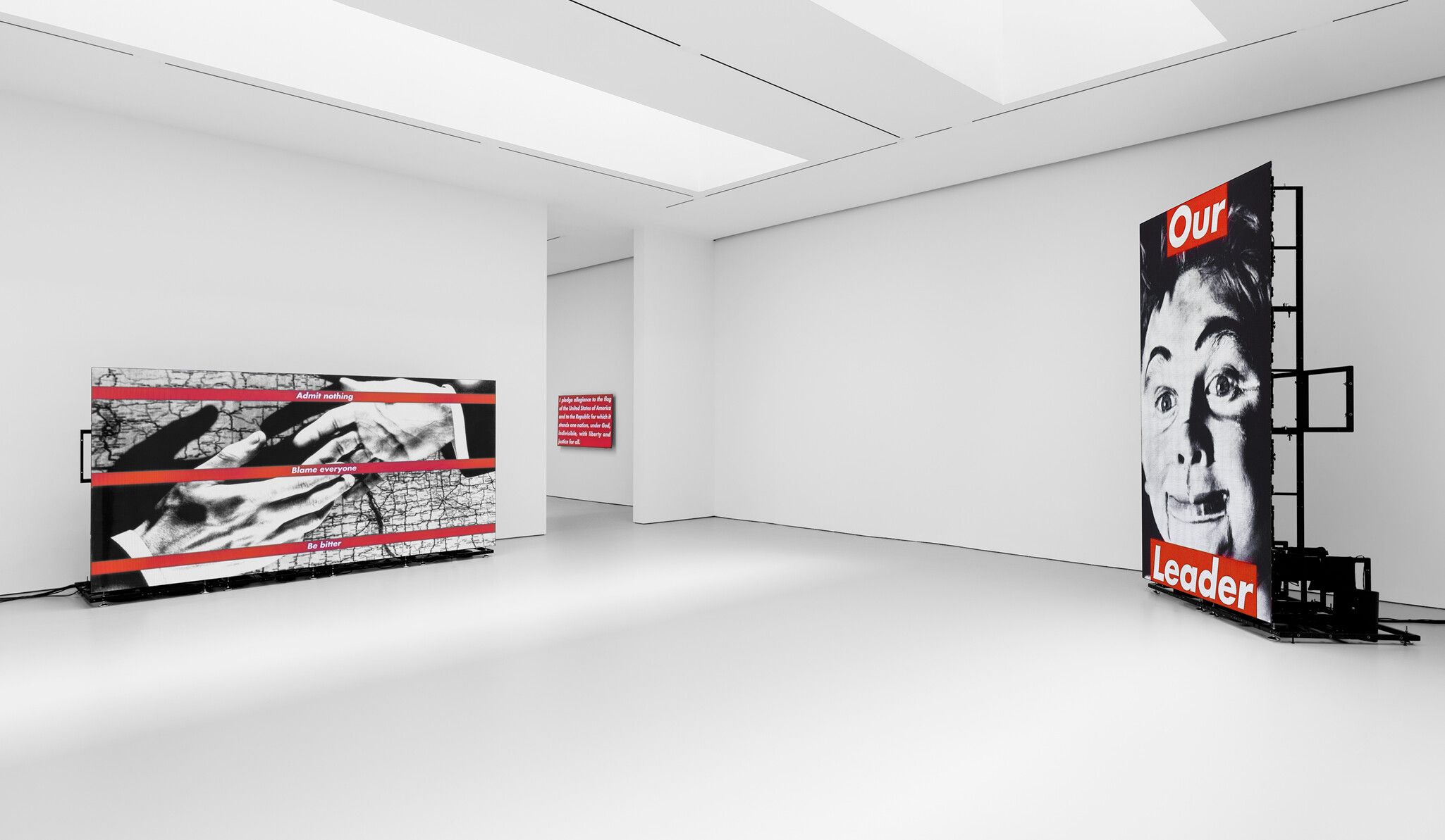 An image of an Installation view, titled Barbara Kruger, David Zwirner, New York, dated 2022
