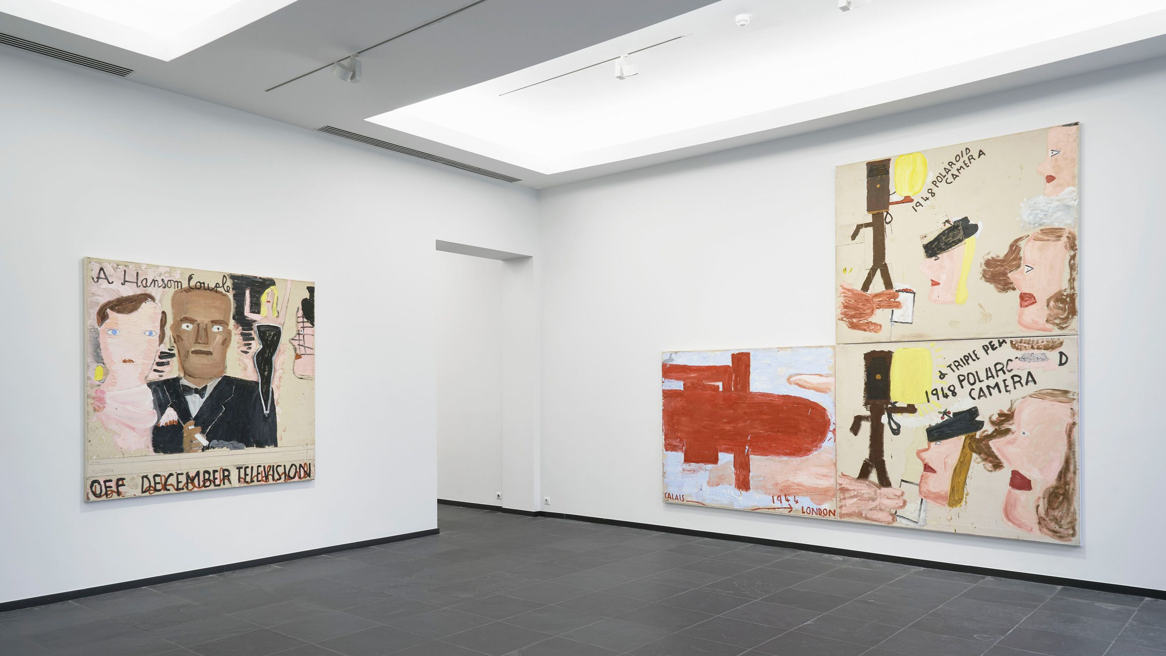 Installation view of the exhibition, Rose Wylie: picky people notice...,, at S.M.A.K. in Ghent, dated 2022.