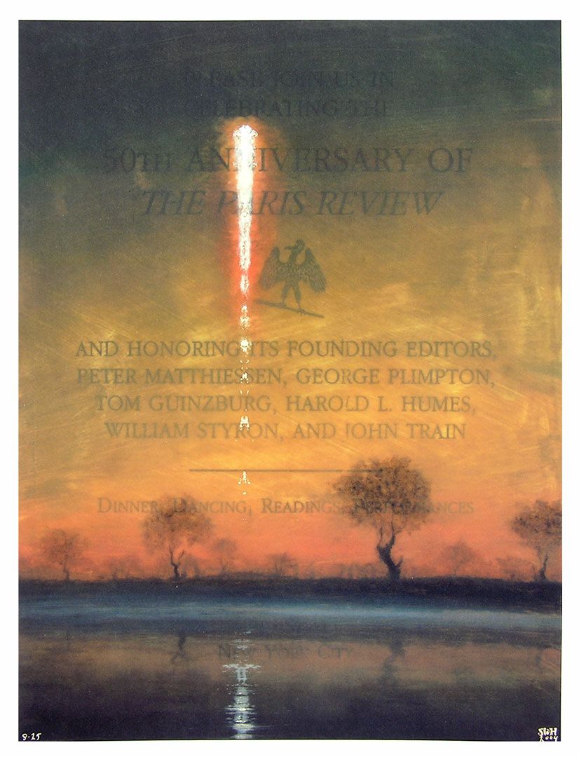 A print by Stephen Hannock, titled Evening Launch for George, dated 2004
