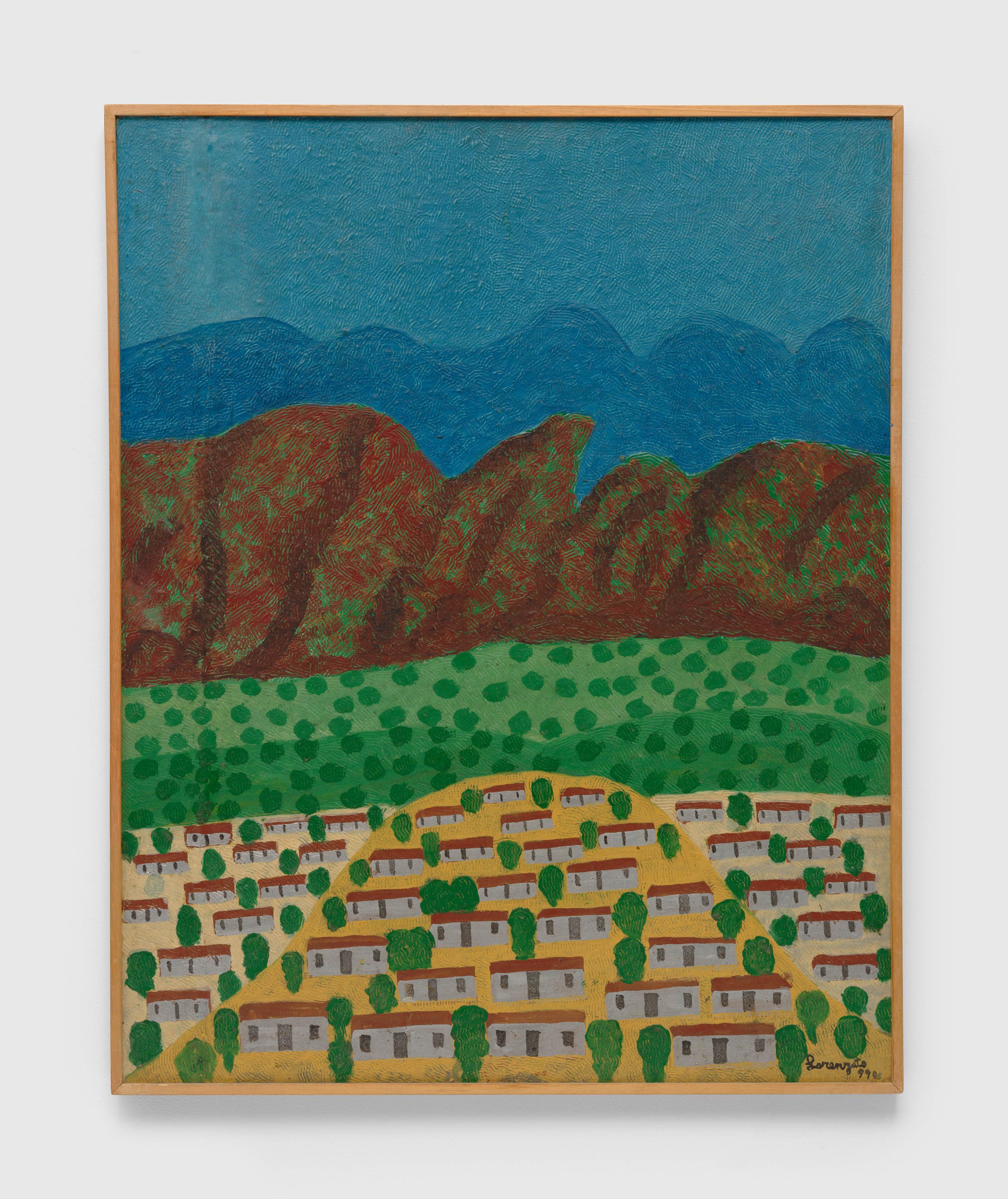 A painting by Amadeo Luciano Lorenzato, titled Sem título (Untitled), dated 1990.