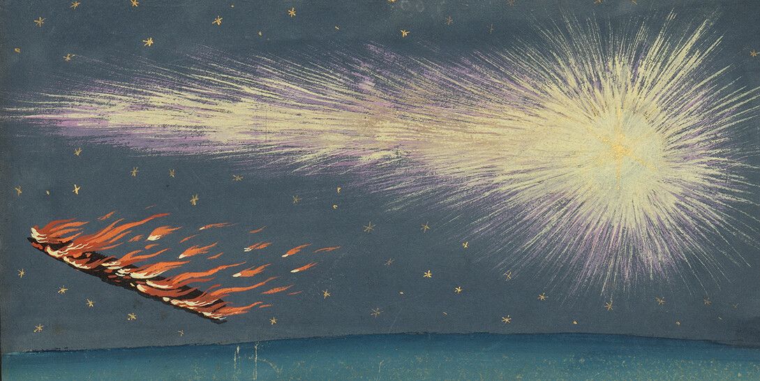 A detail from Folio 67 of the Wunderzeichenbuch (Book of Miracles), dated circa 1552.