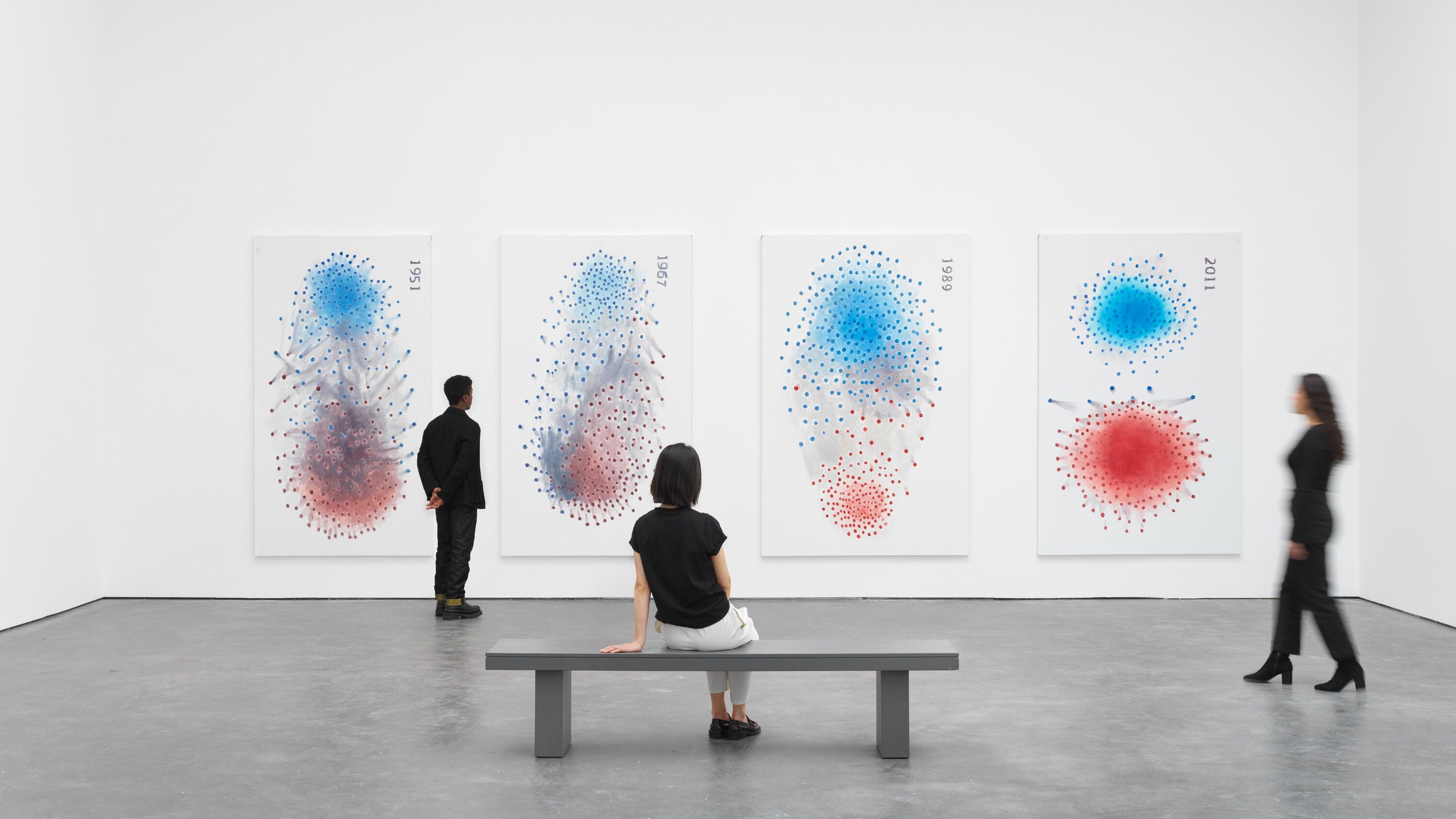 An Installation view, Luc Tuymans: The Barn, David Zwirner, New York, dated 2023