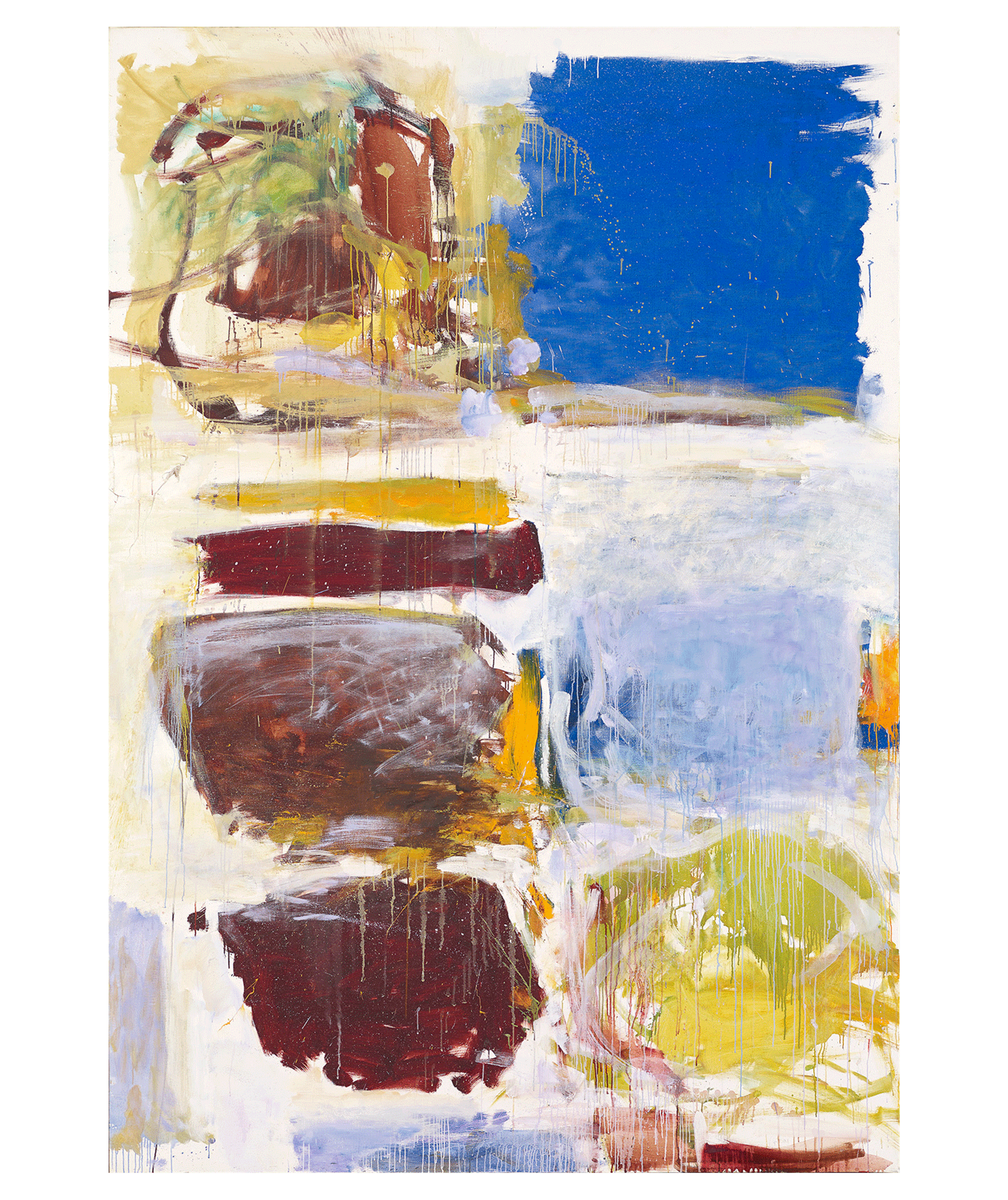 A painting by Joan Mitchell, titled Blue Territory, dated 1972.