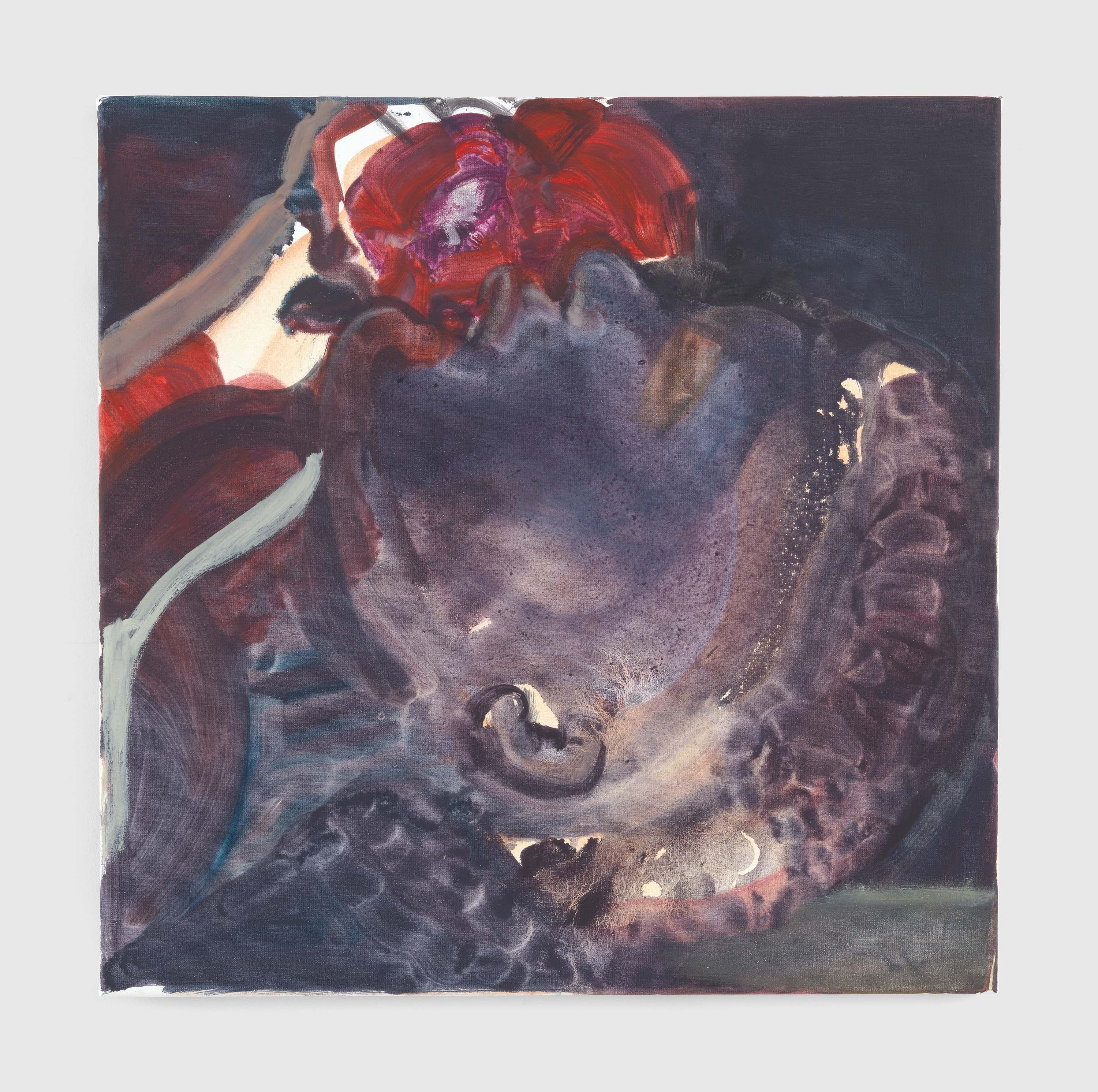 A painting by Marlene Dumas, titled Scent of a flower, dated 2018.