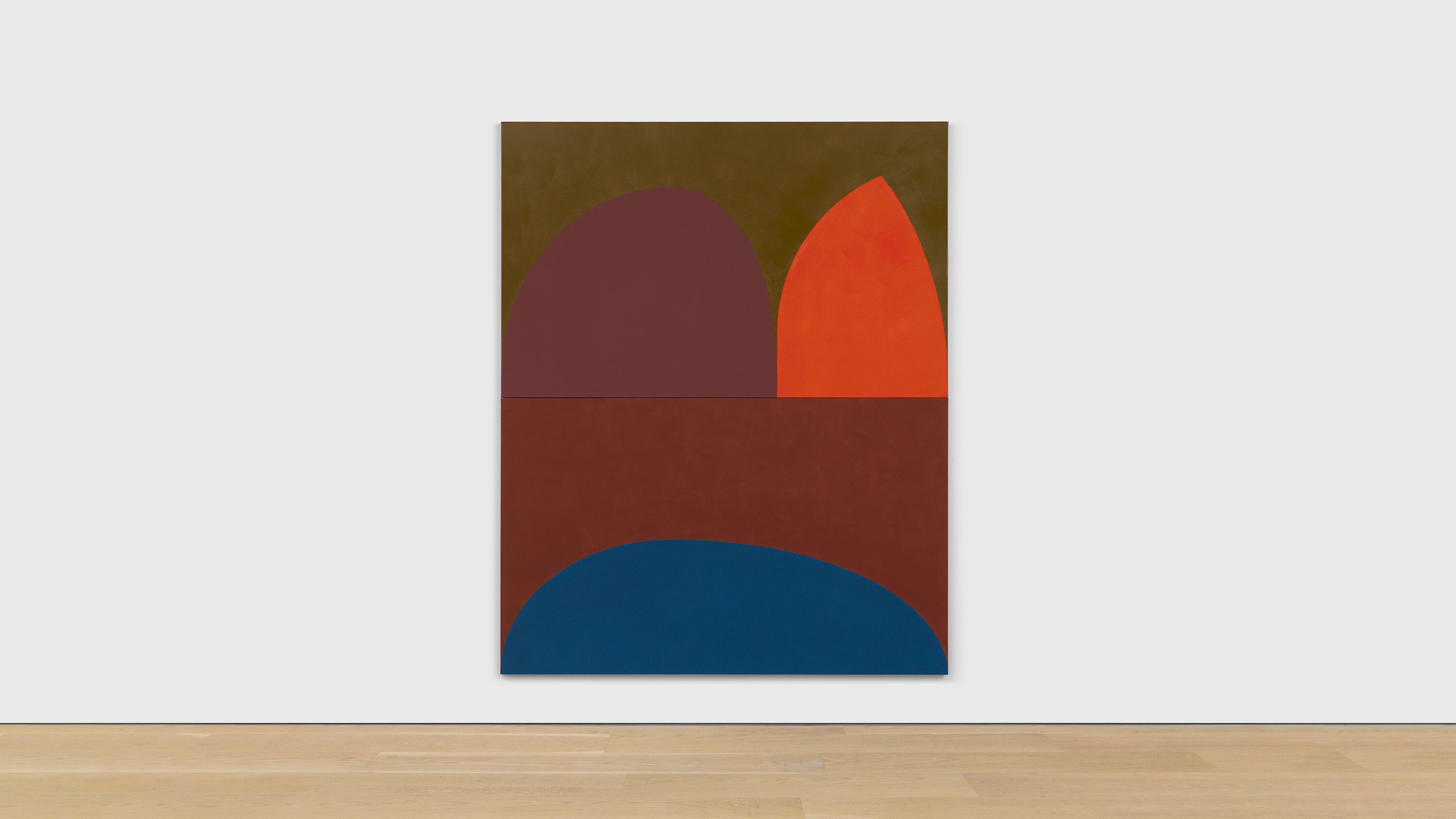 A painting by Suzan Frecon, titled llibre vermell, dated 2021.