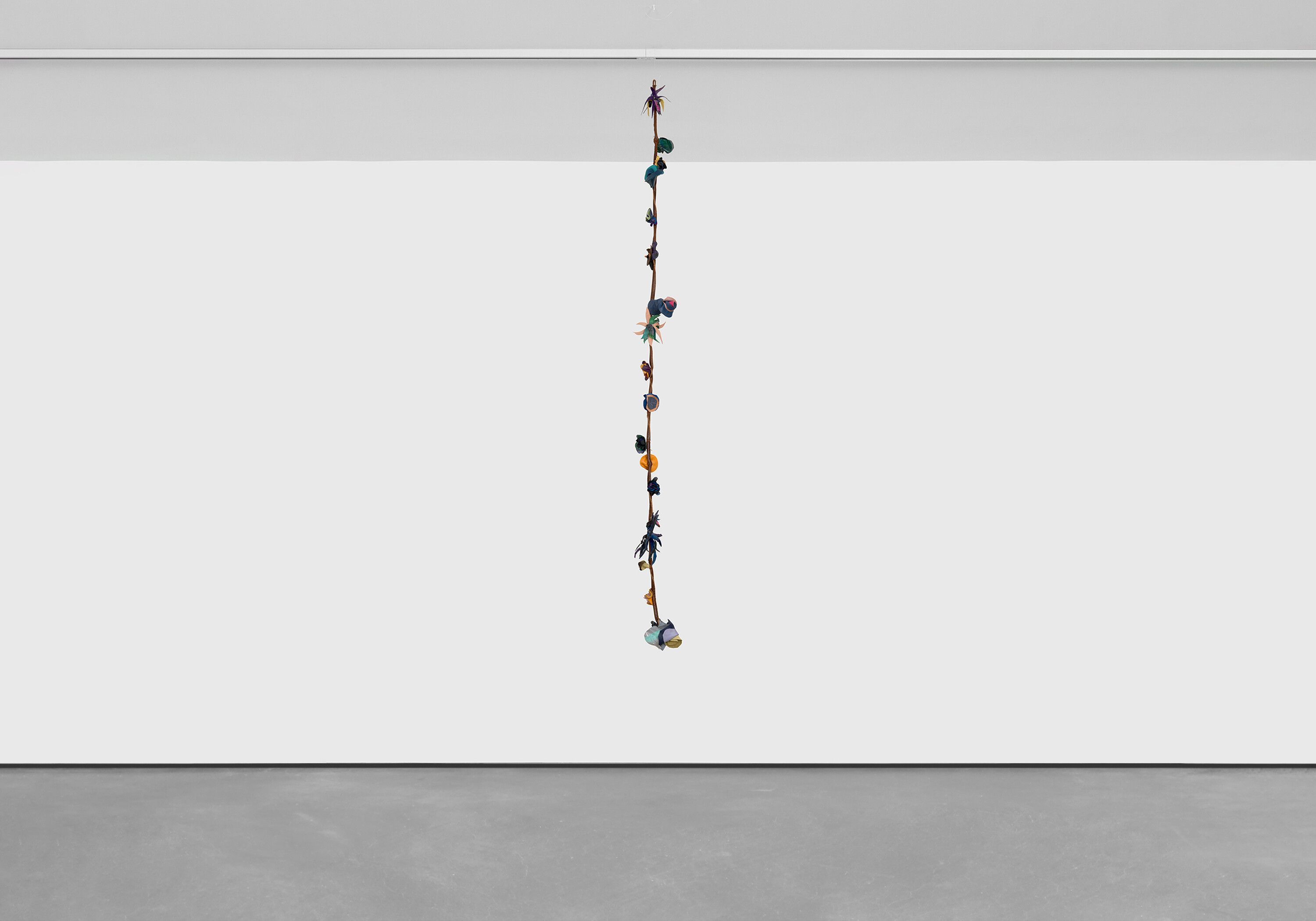 A sculpture by Tau Lewis, titled Saint Mozelle Vine #18, dated 2022.
