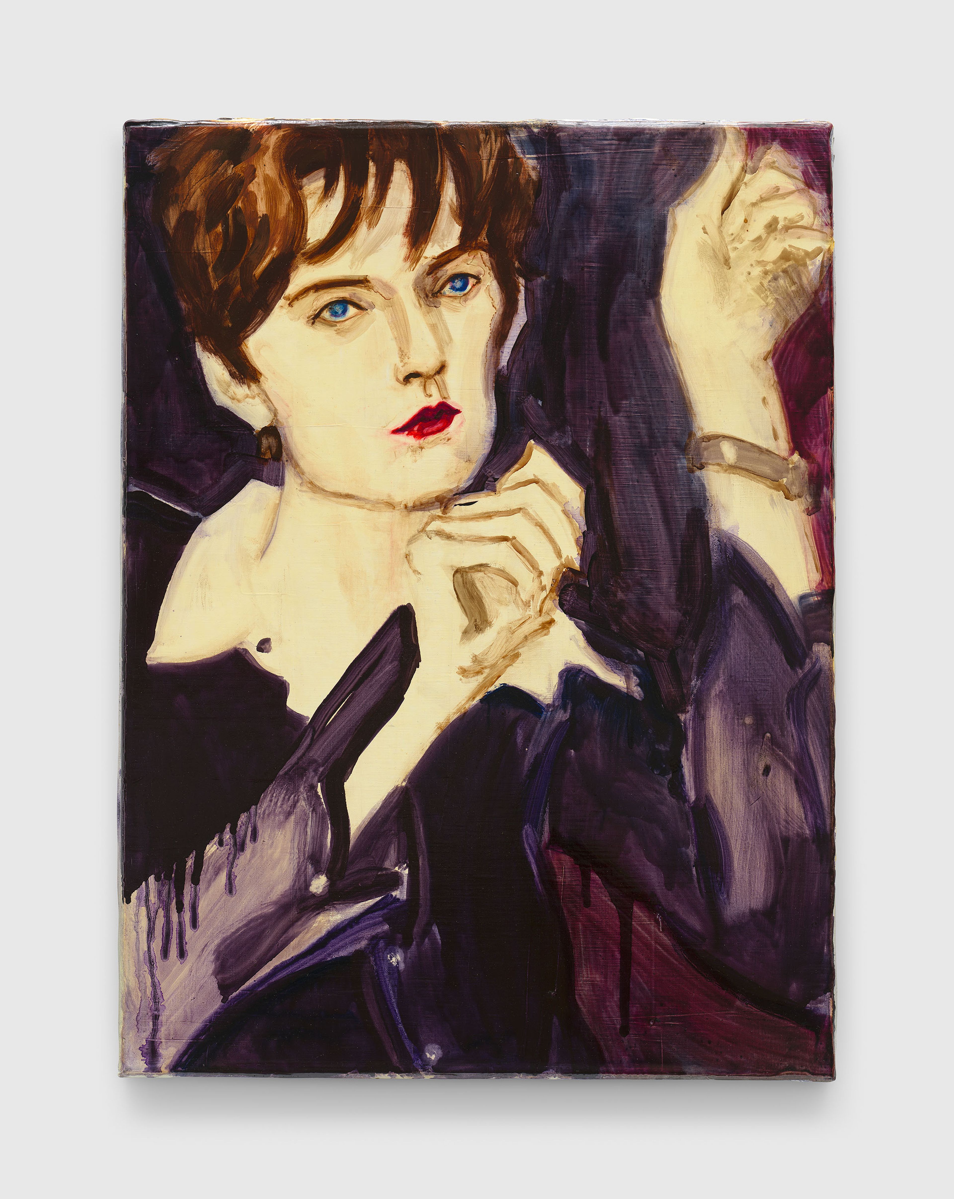 A painting by Elizbaeth Peyton, titled Jarvis (Dancing), dated 1996.