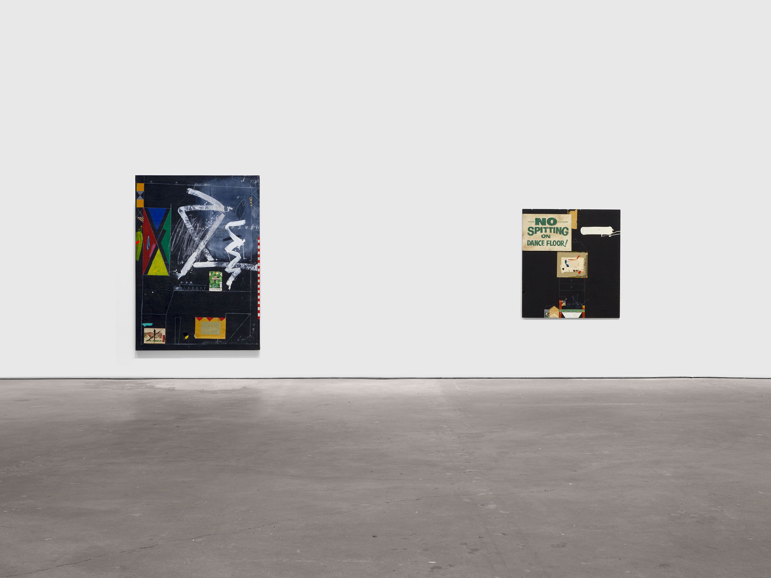 An Installation view, Raymond Saunders: Post No Bills, David Zwirner, New York, dated 2024
