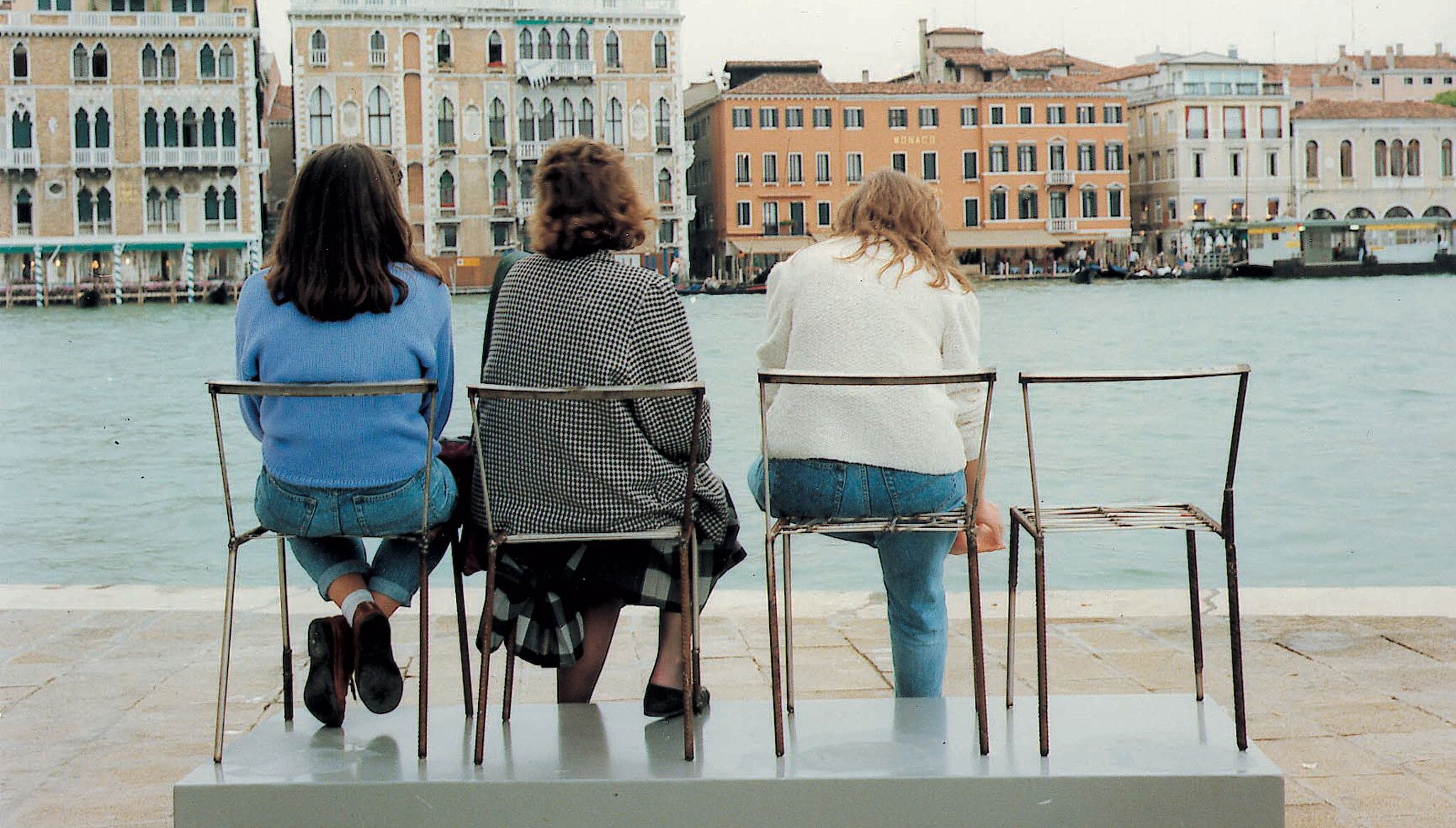 Franz West’s chairs installed on the Punta della Dogana, 44th Biennale di Venezia, Venice, dated 1990