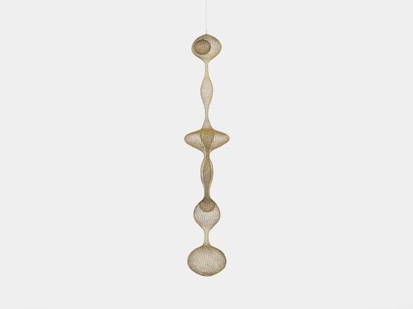 Ruth Asawa — Untitled (S.693, Hanging Six Lobed, Two-Part, Complex Form within a Form with One Suspended Sphere in the Top Lobe)