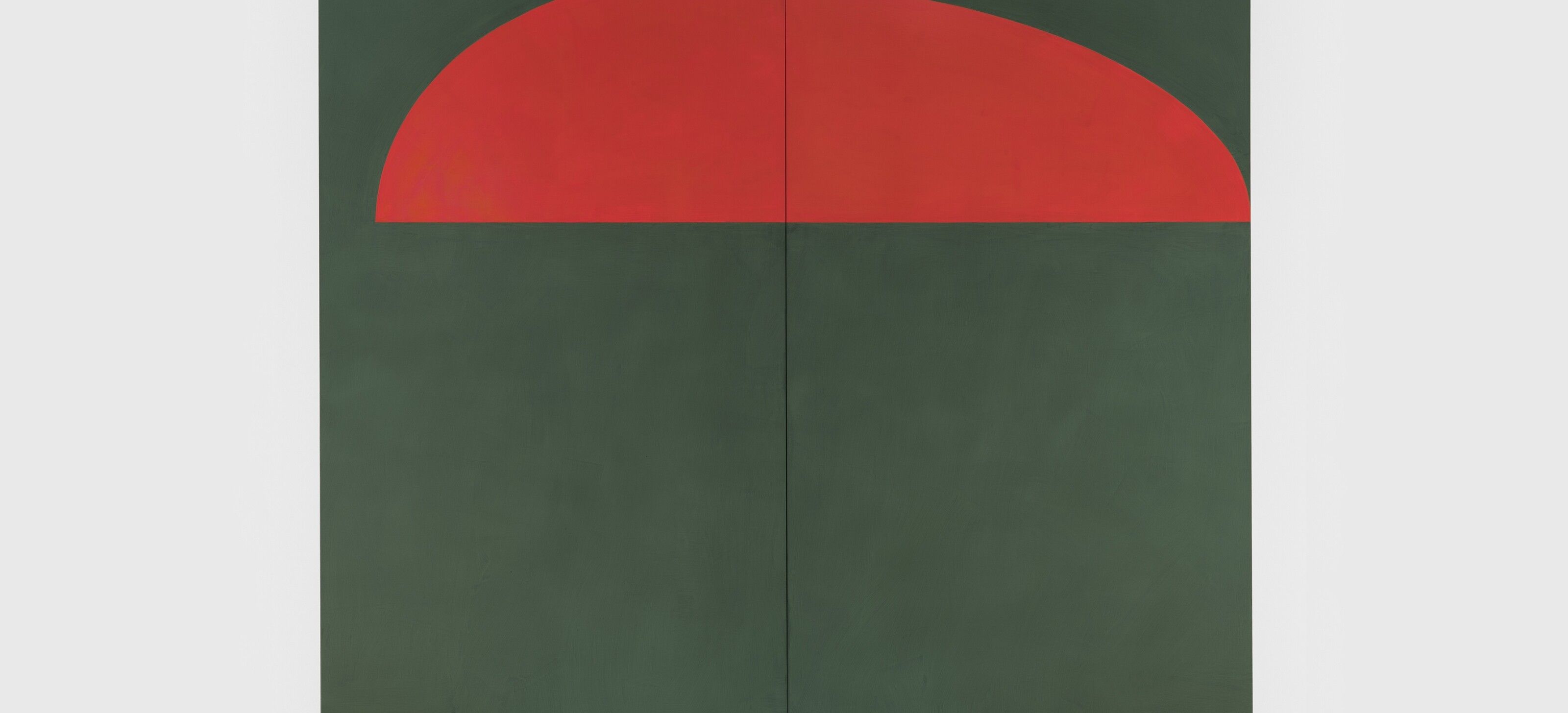 A painting by Suzan Frecon, titled noh, dated 2017. 