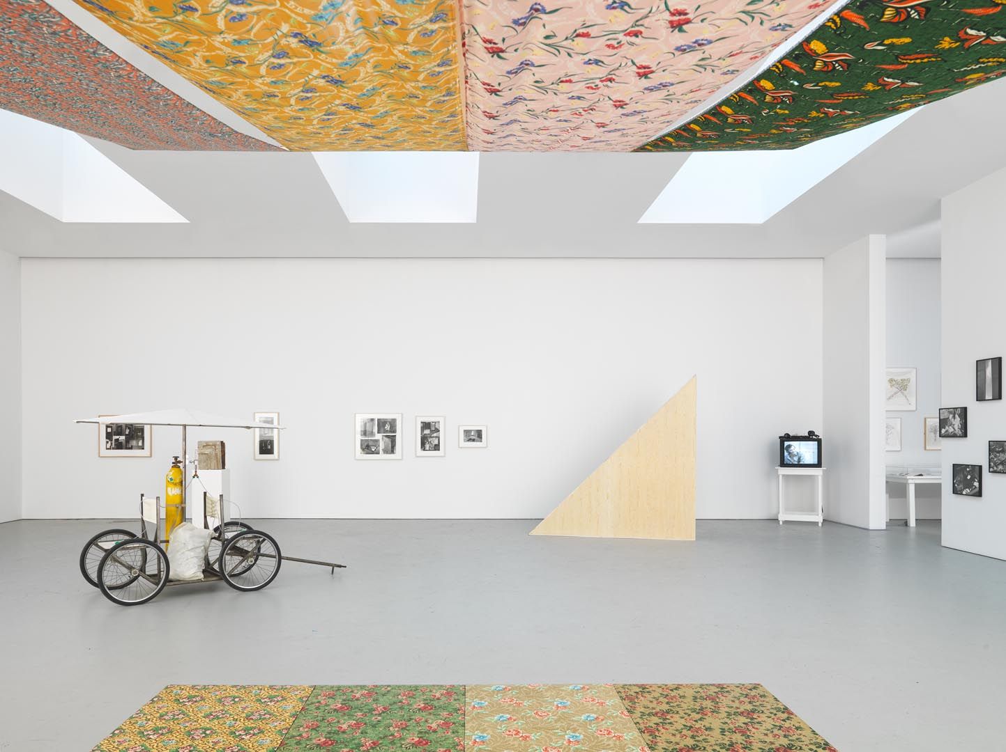 Installation view of the exhibition 112 Greene Street: The Early Years (1970-1974), at David Zwirner in New York, dated 2011.