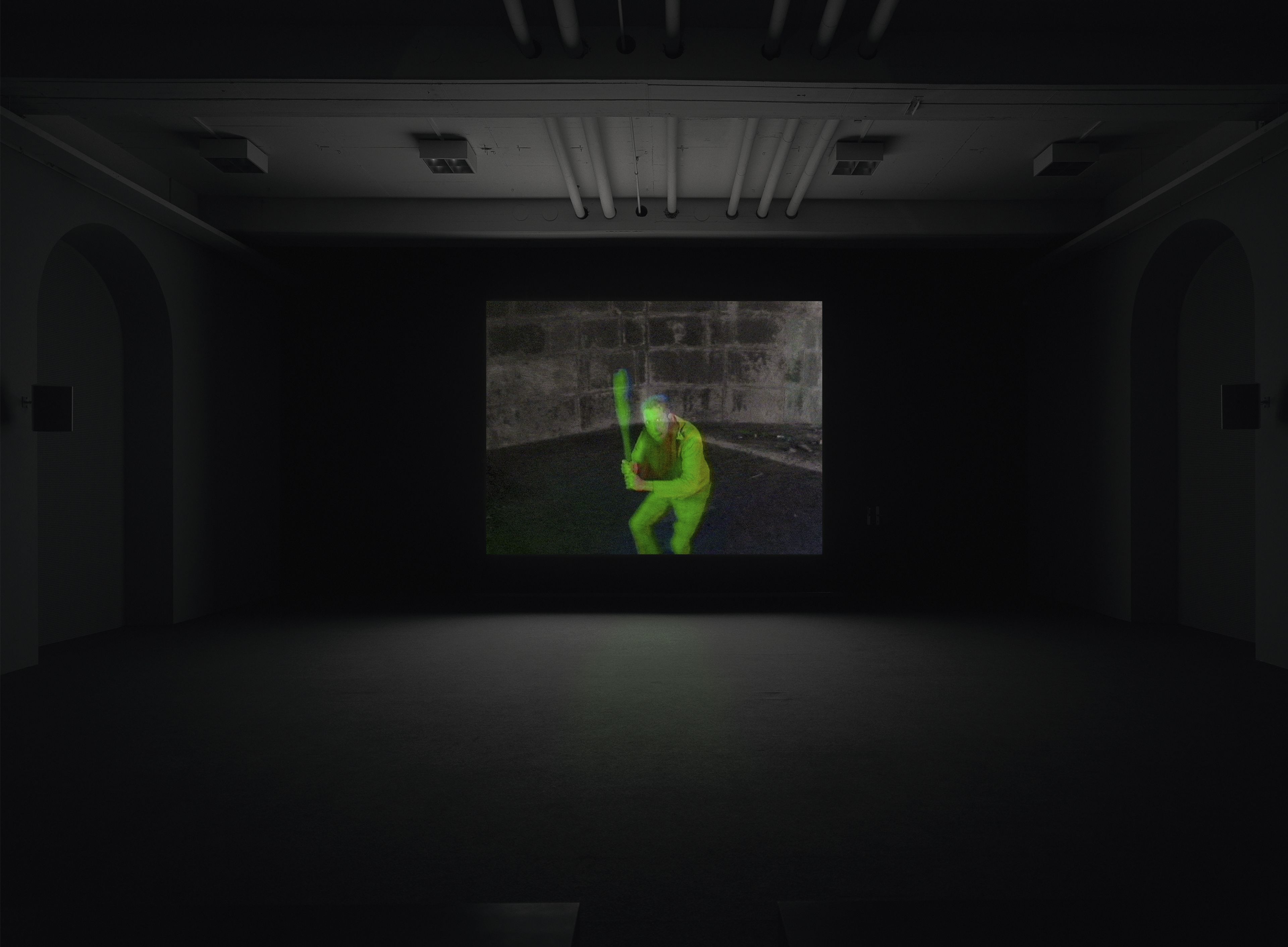 A video by Stan Douglas, titled Suspiria, dated 2003.